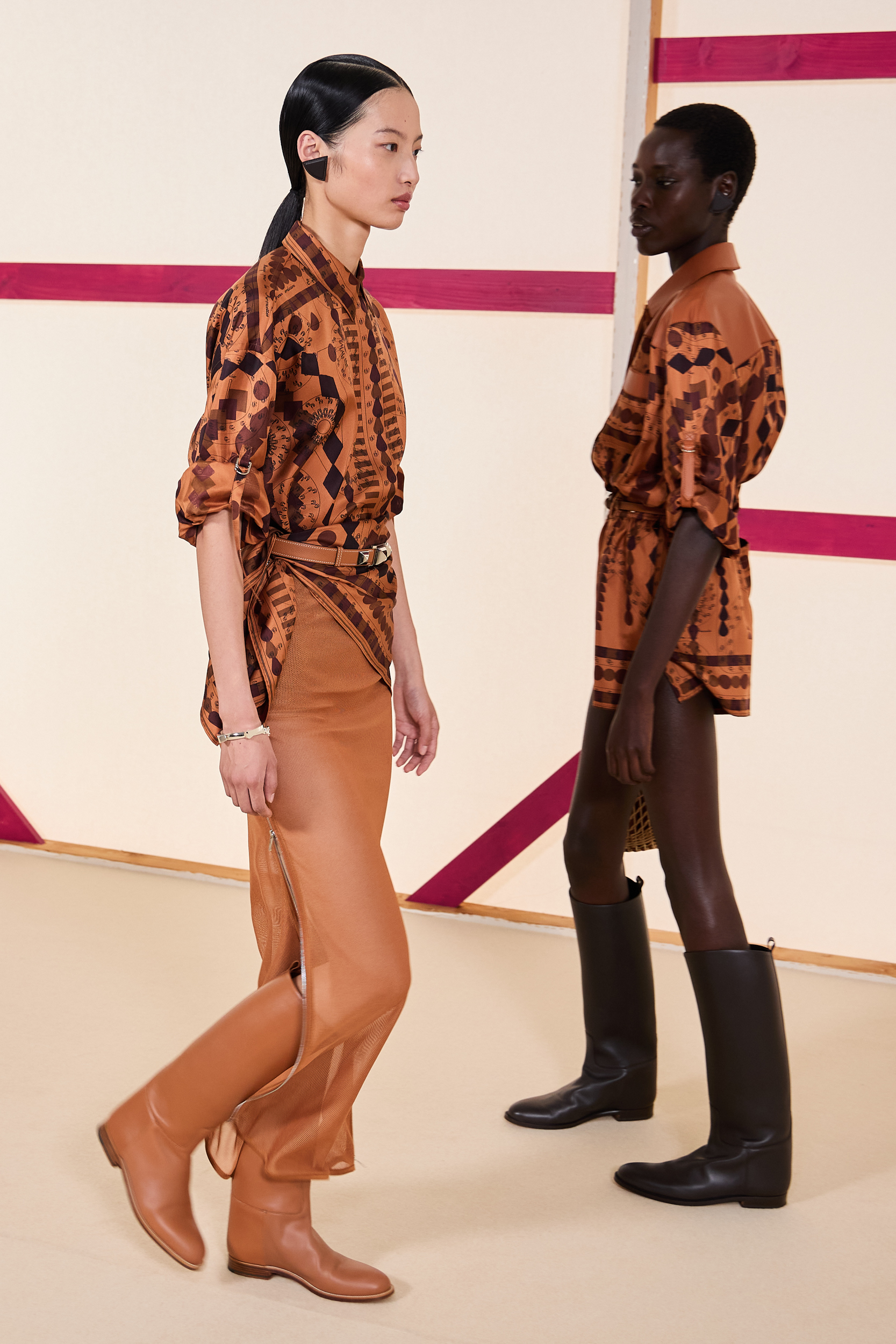 Hermes Spring 2025 Fashion Show Backstage