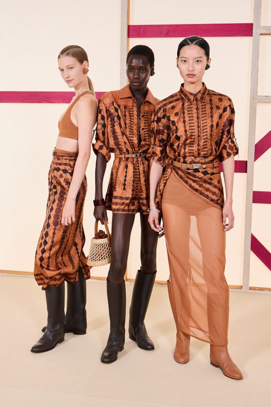 Hermes Spring 2025 Fashion Show Backstage