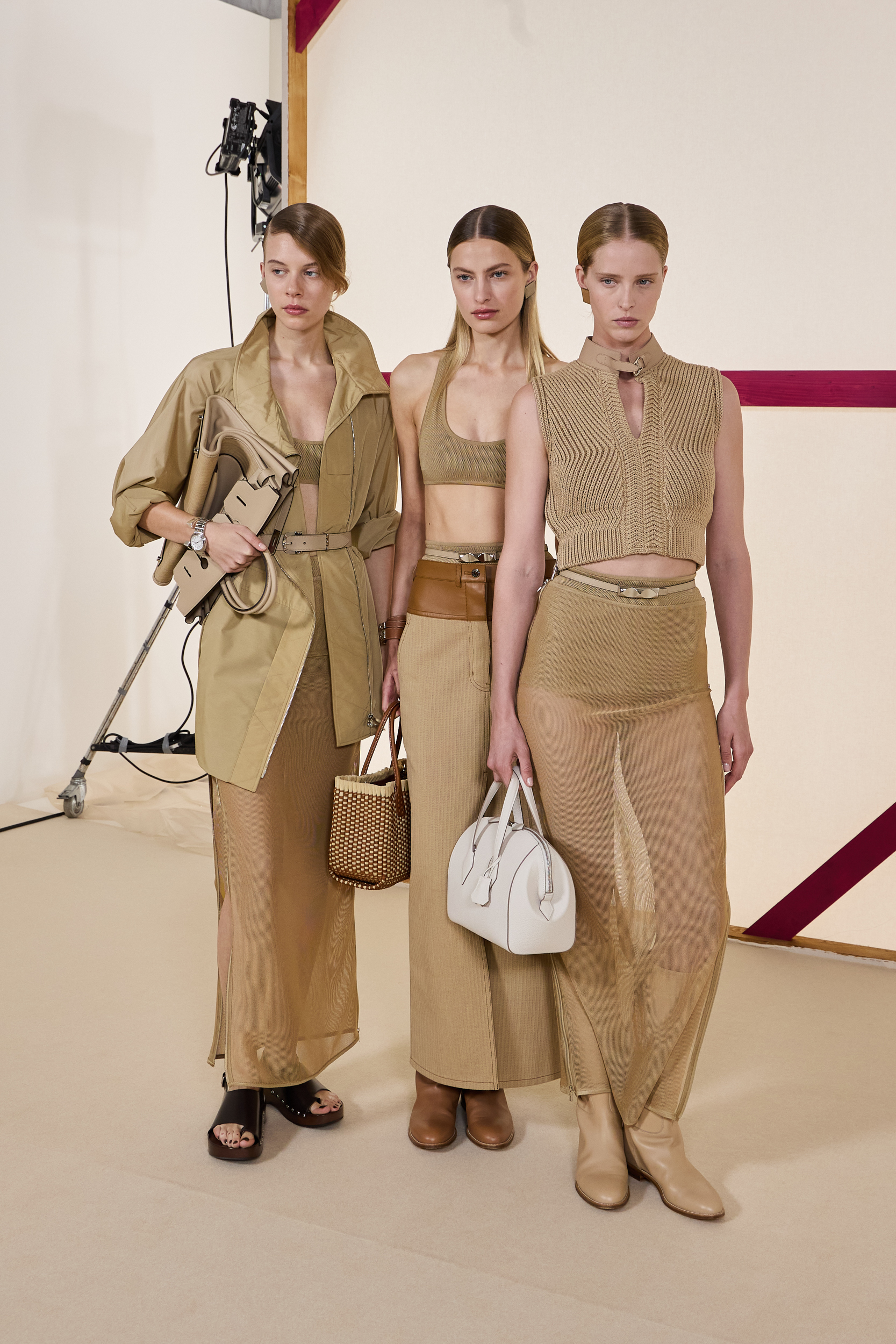 Hermes Spring 2025 Fashion Show Backstage