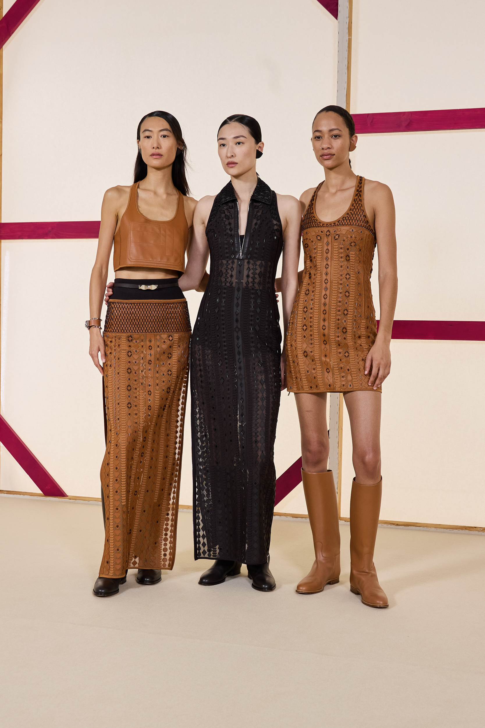 Hermes Spring 2025 Fashion Show Backstage