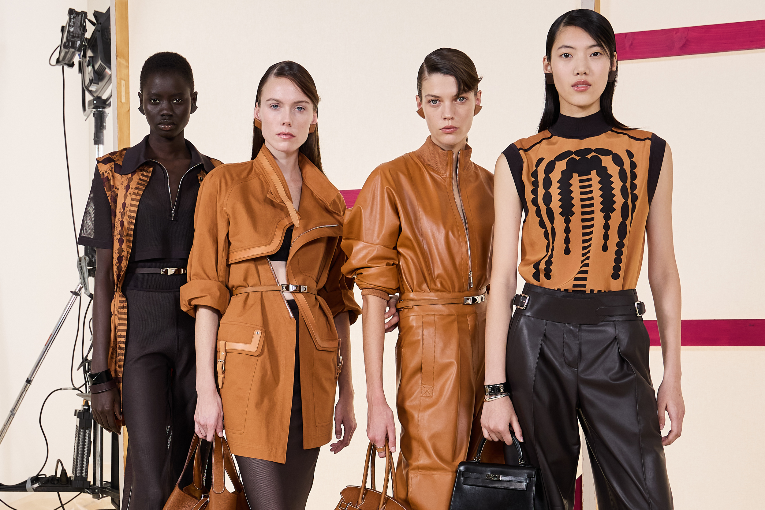 Hermes Spring 2025 Fashion Show Backstage