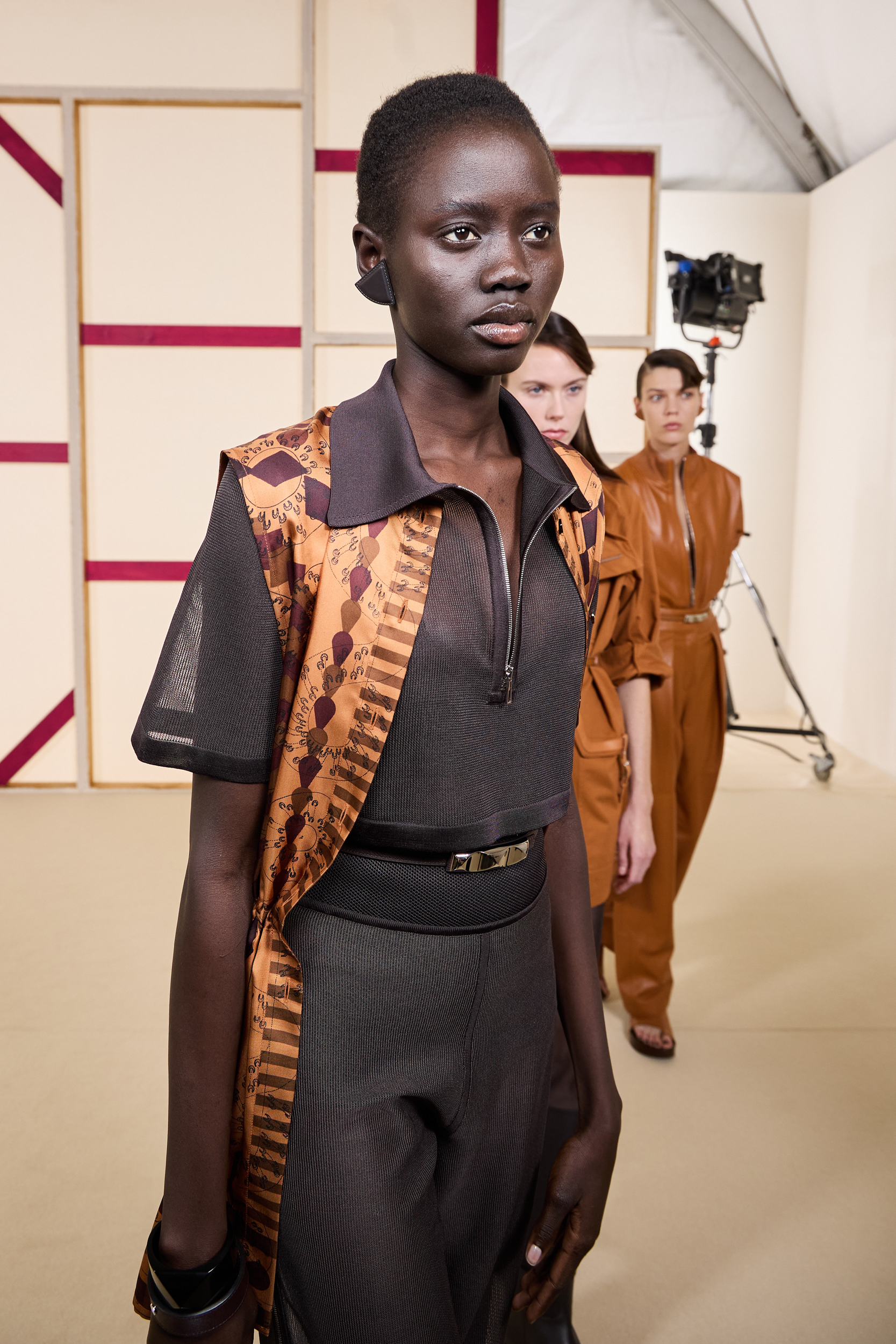 Hermes Spring 2025 Fashion Show Backstage