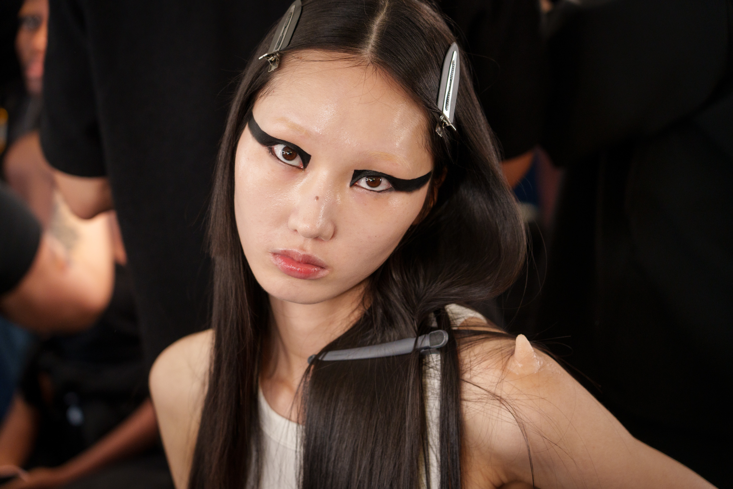 Luis De Javier Spring 2025 Fashion Show Backstage