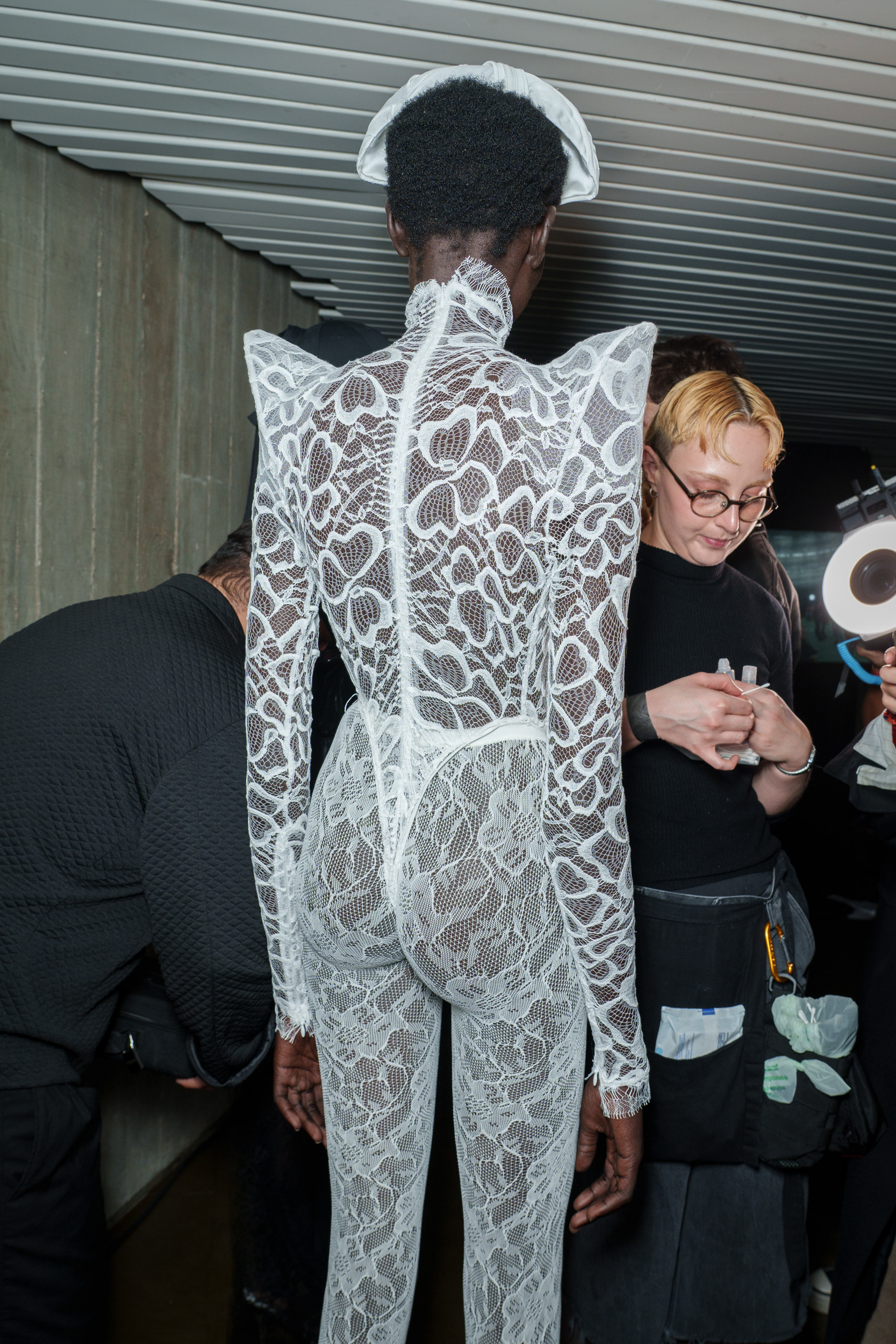 Luis De Javier Spring 2025 Fashion Show Backstage