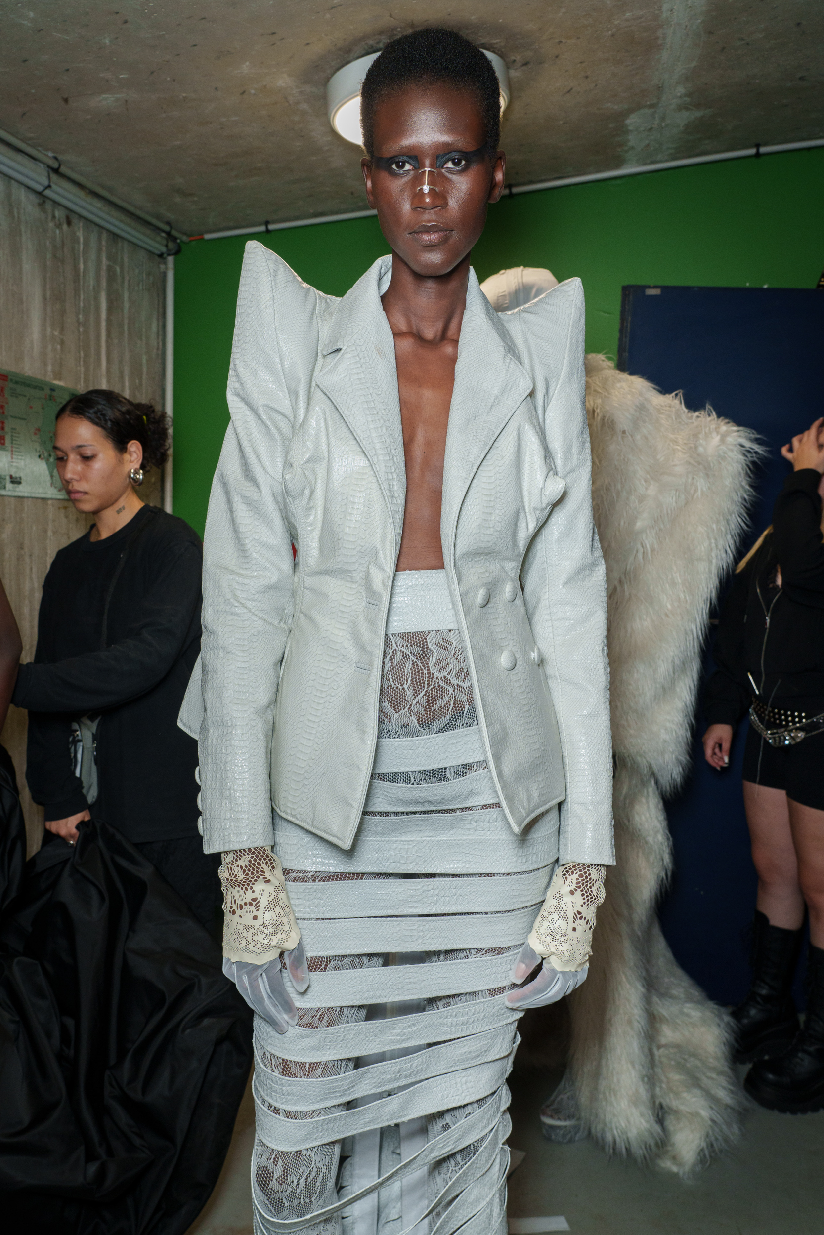 Luis De Javier Spring 2025 Fashion Show Backstage