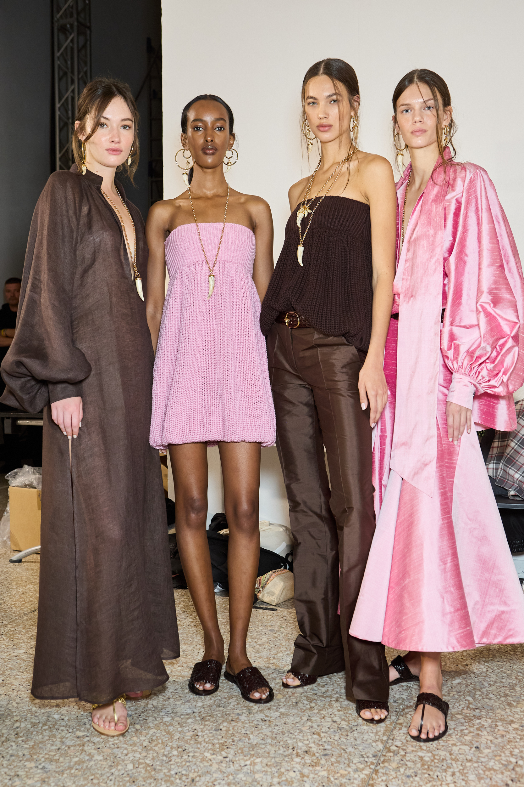 Luisa Spagnoli Spring 2025 Fashion Show Backstage