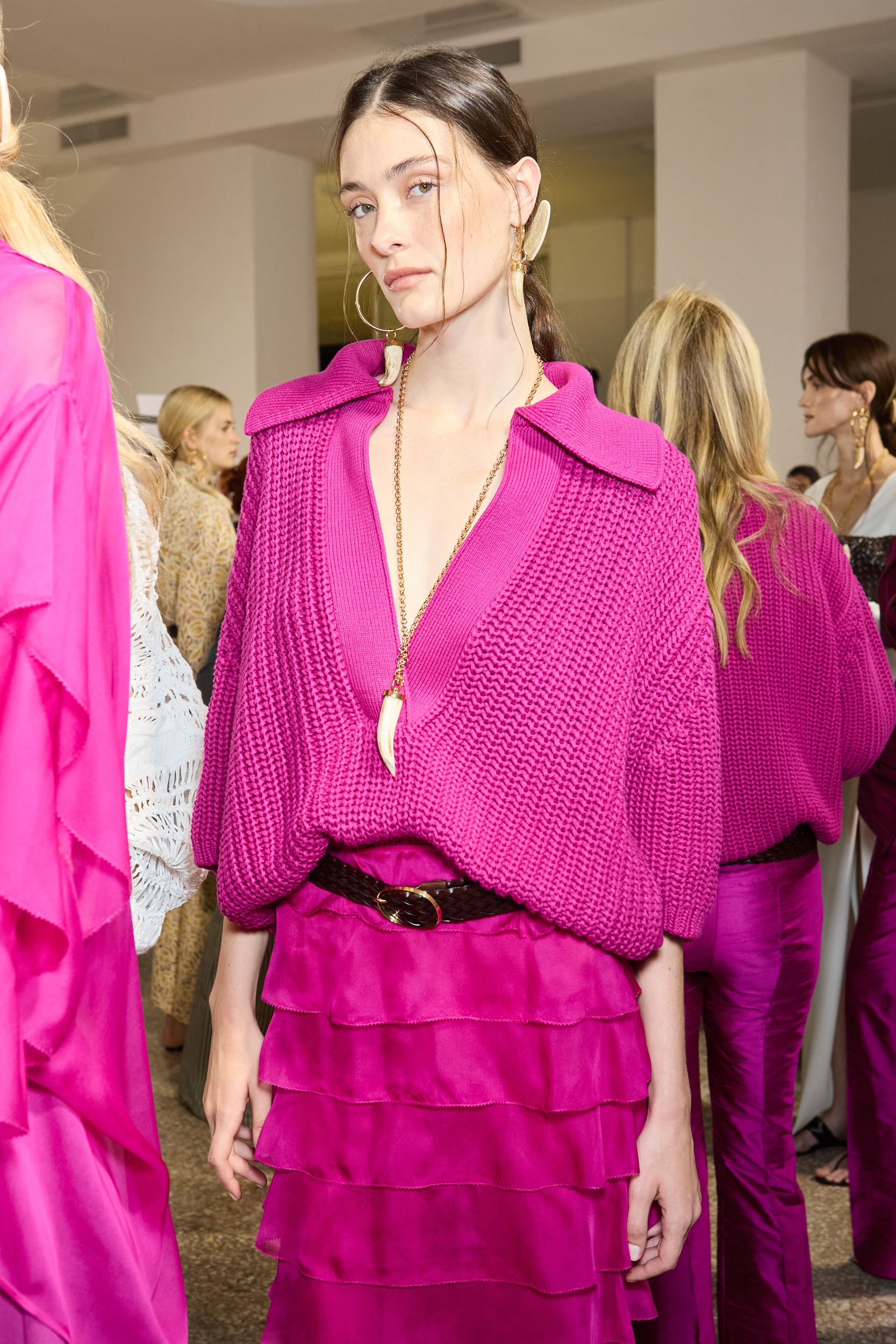 Luisa Spagnoli Spring 2025 Fashion Show Backstage