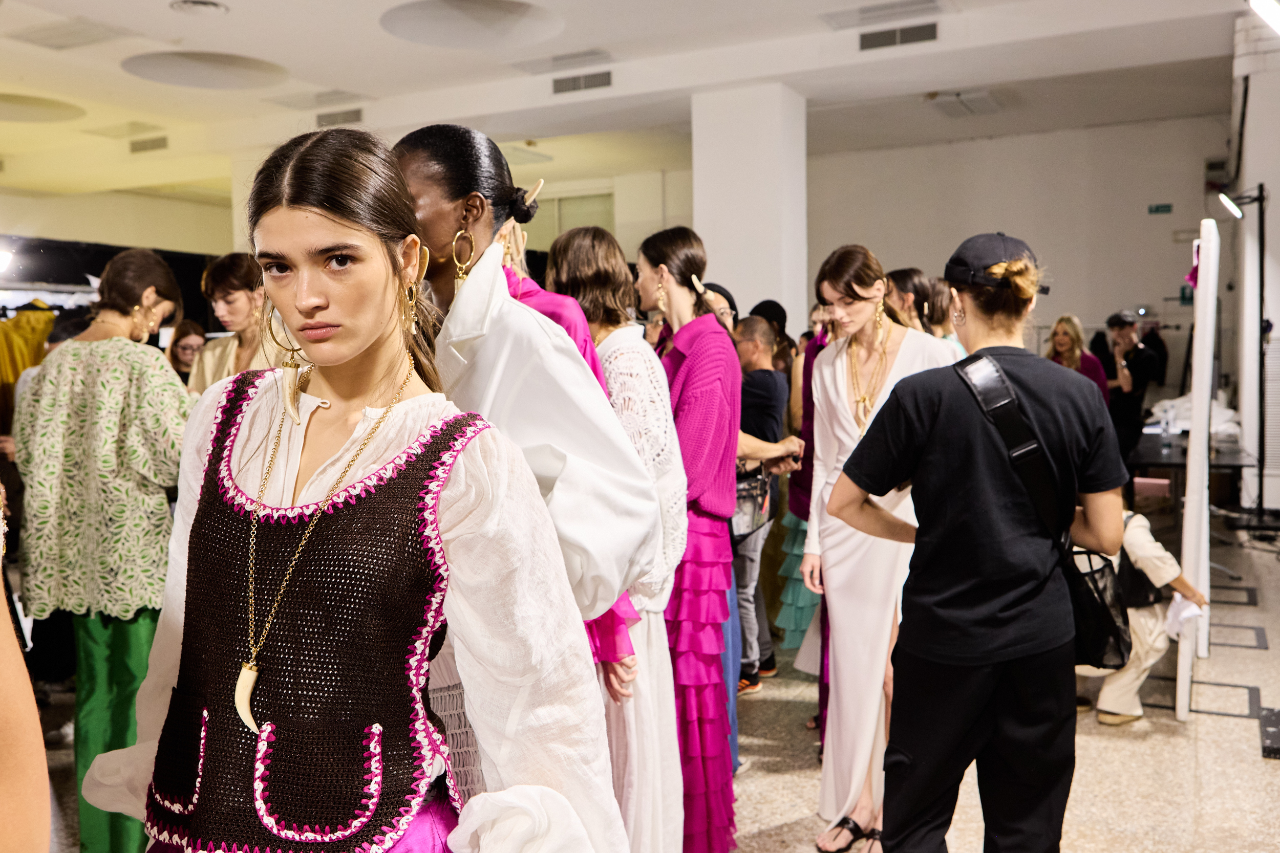 Luisa Spagnoli Spring 2025 Fashion Show Backstage