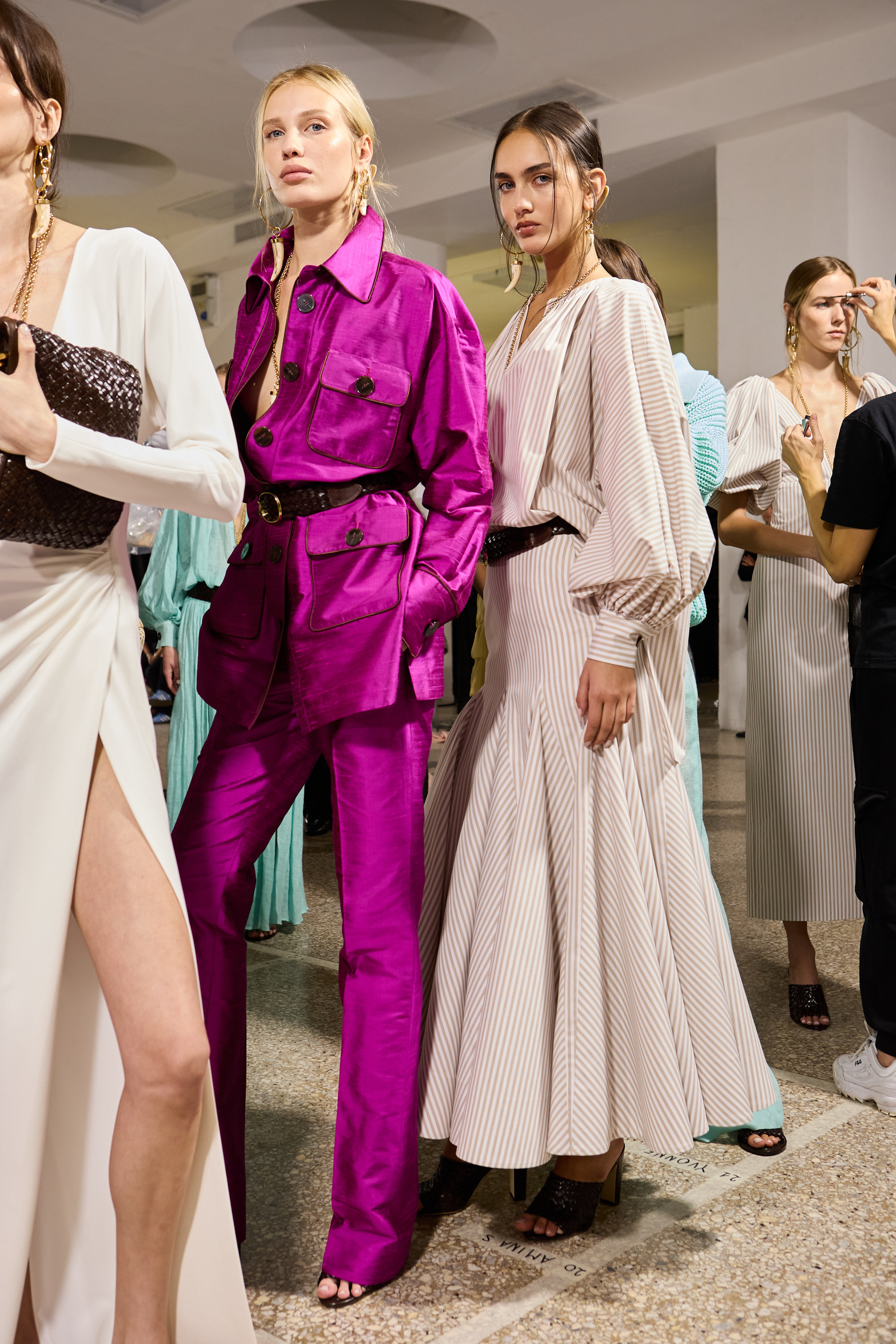 Luisa Spagnoli Spring 2025 Fashion Show Backstage