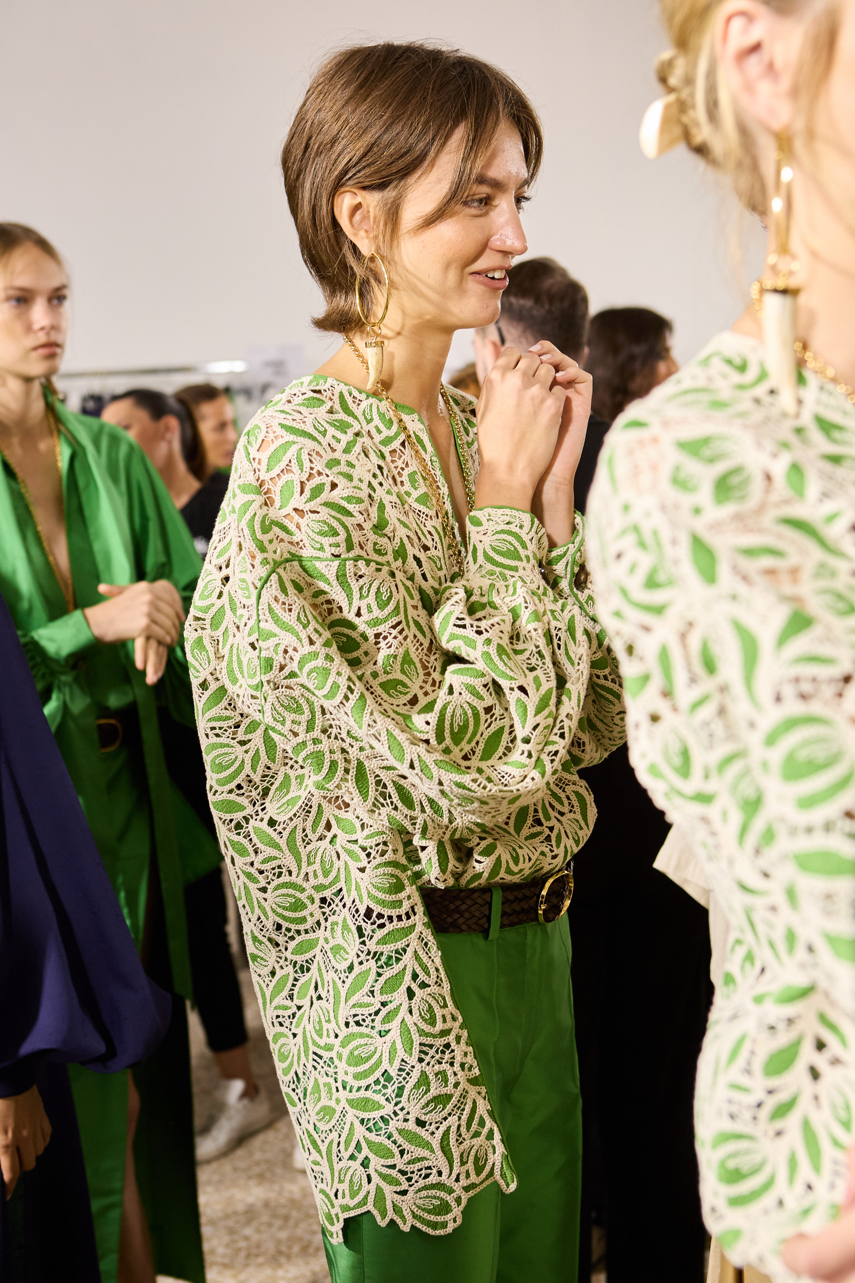 Luisa Spagnoli Spring 2025 Fashion Show Backstage