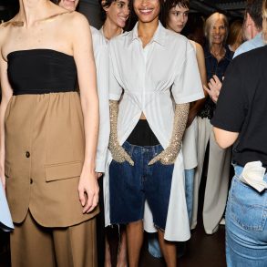 Lutz Huelle Spring 2025 Fashion Show Backstage