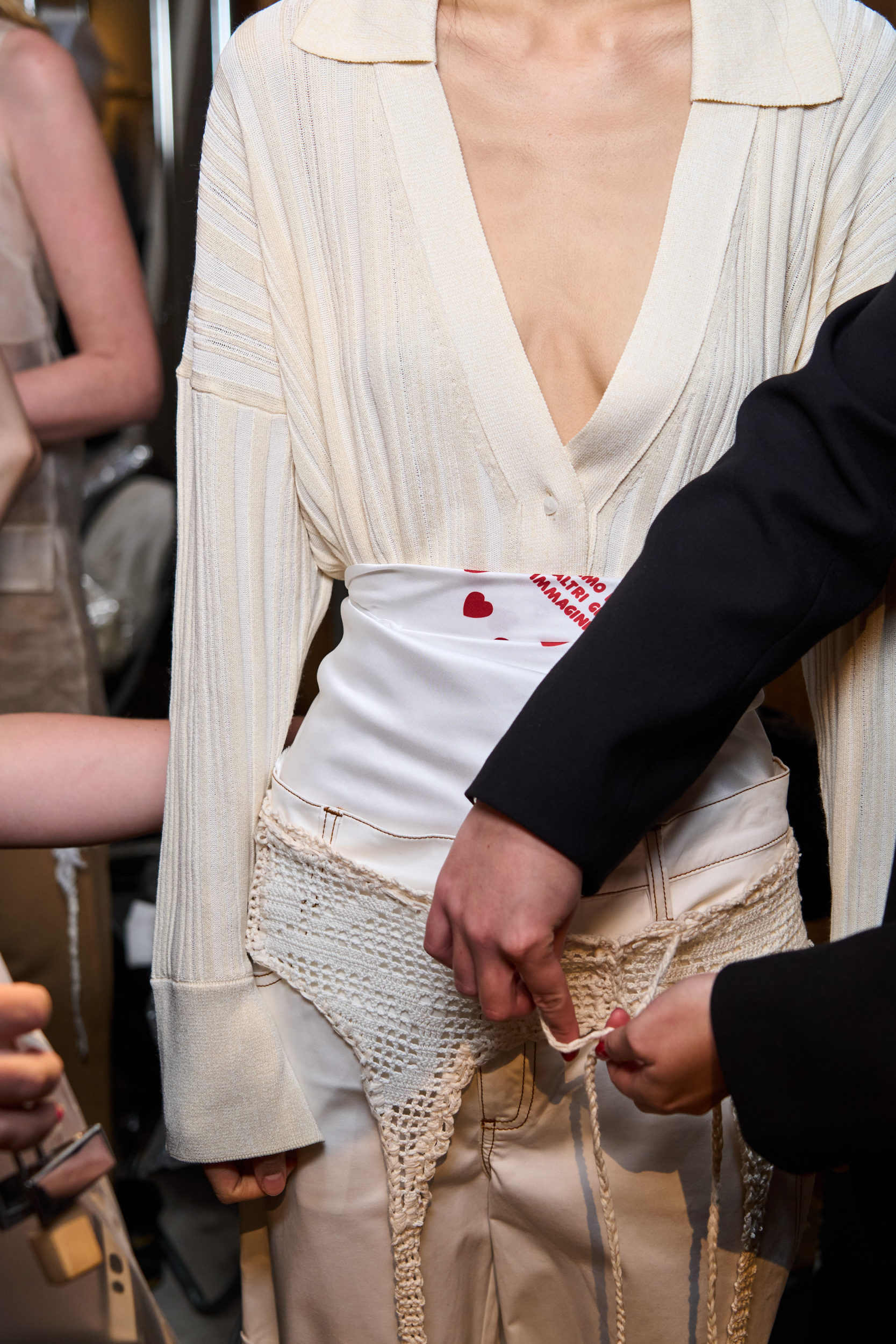 Marco Rambaldi Spring 2025 Fashion Show Backstage