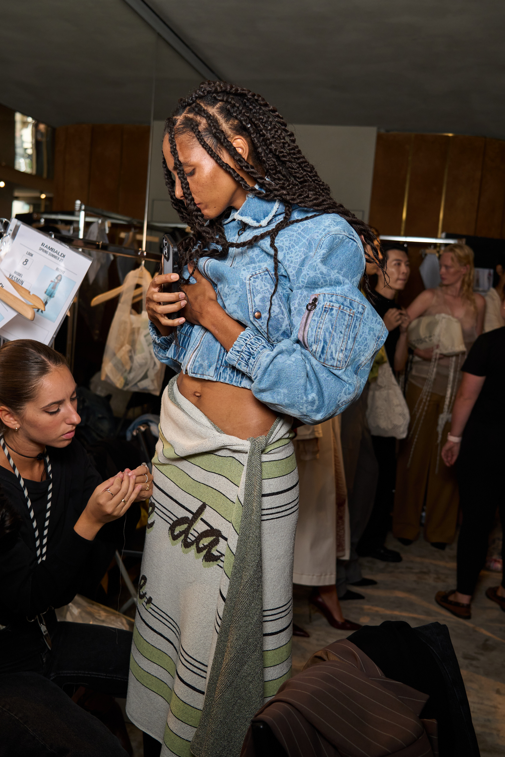 Marco Rambaldi Spring 2025 Fashion Show Backstage