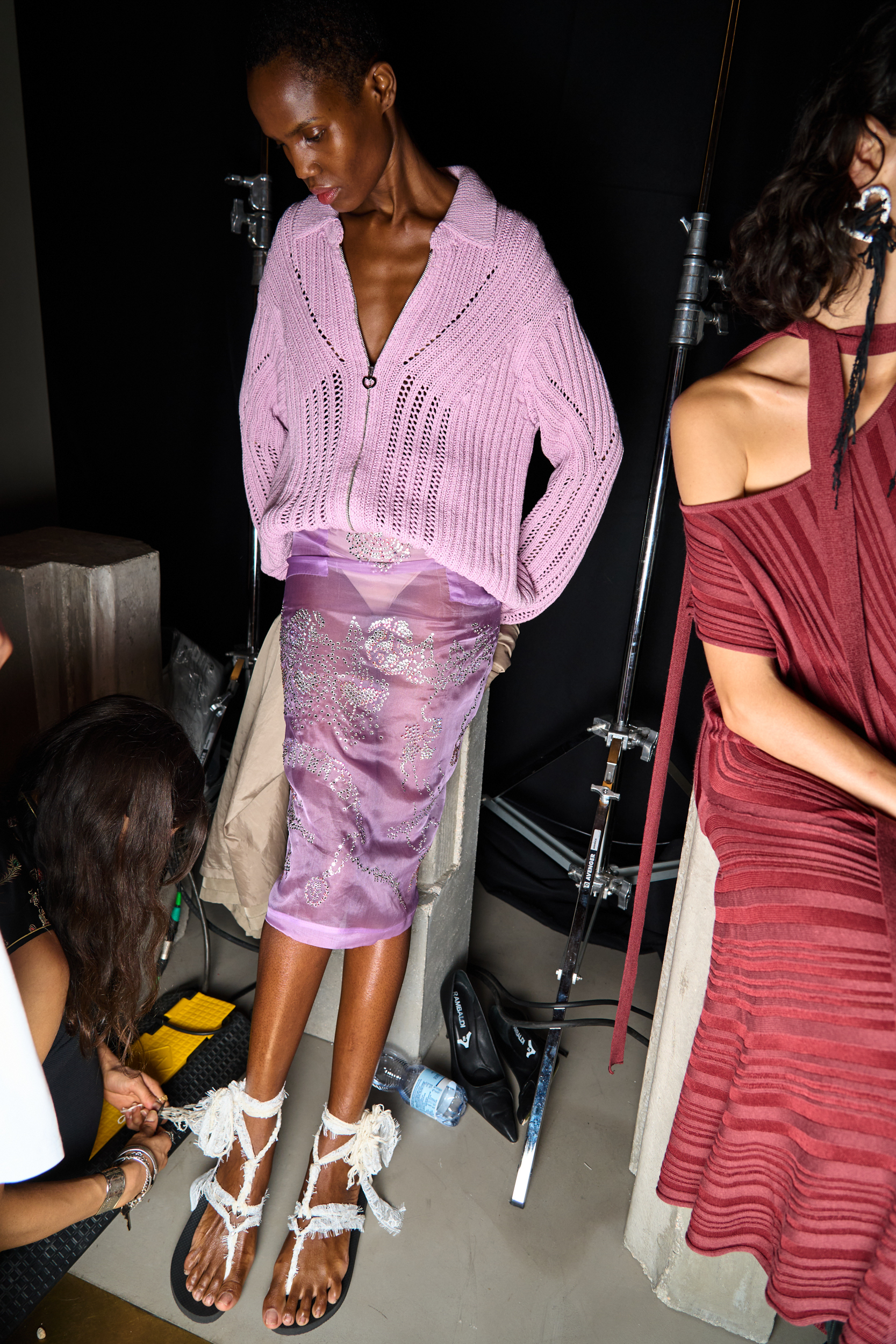 Marco Rambaldi Spring 2025 Fashion Show Backstage