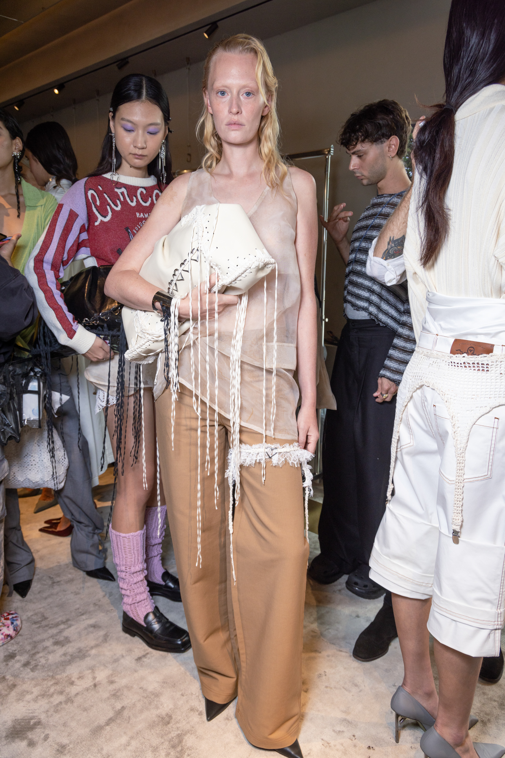 Marco Rambaldi Spring 2025 Fashion Show Backstage