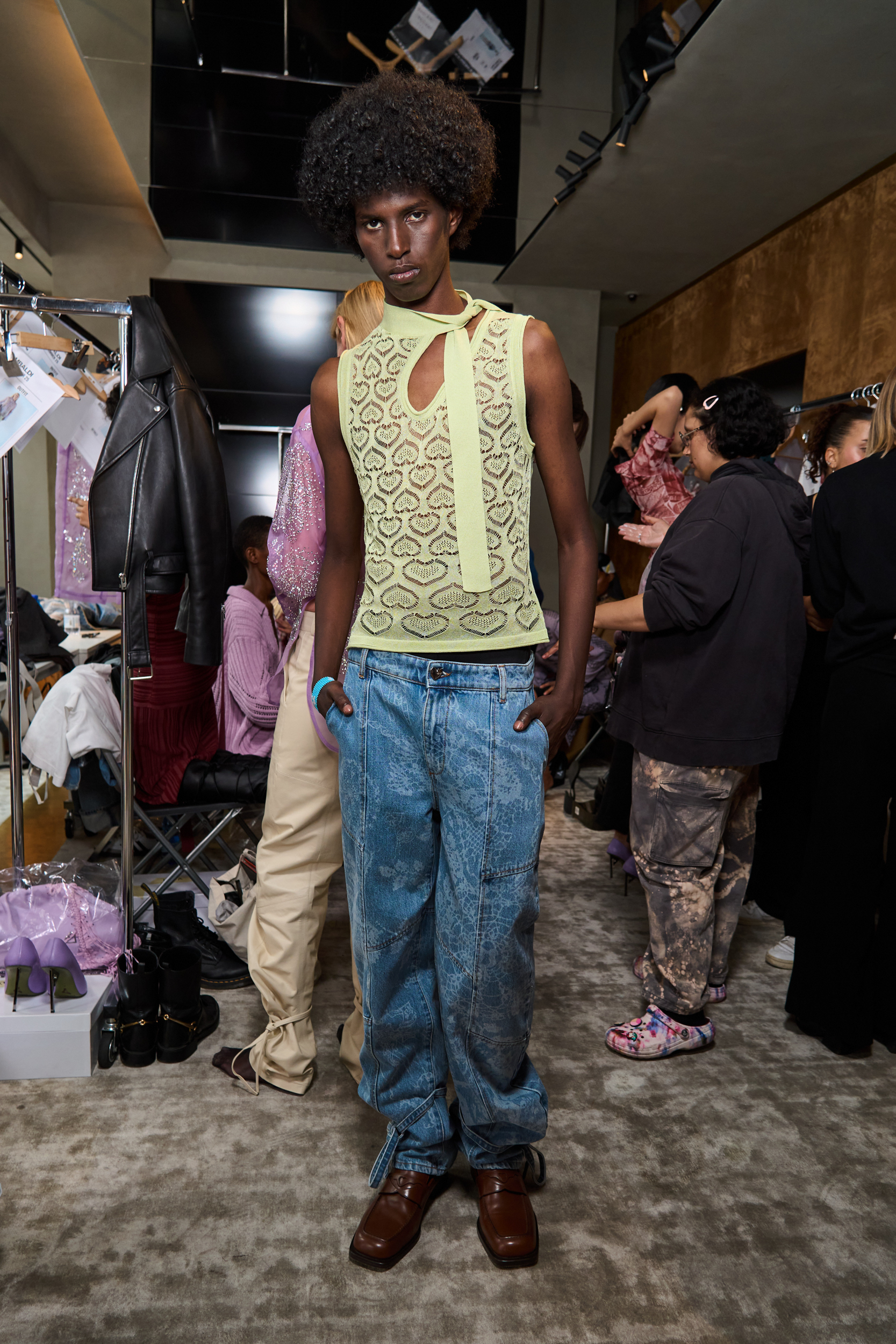 Marco Rambaldi Spring 2025 Fashion Show Backstage