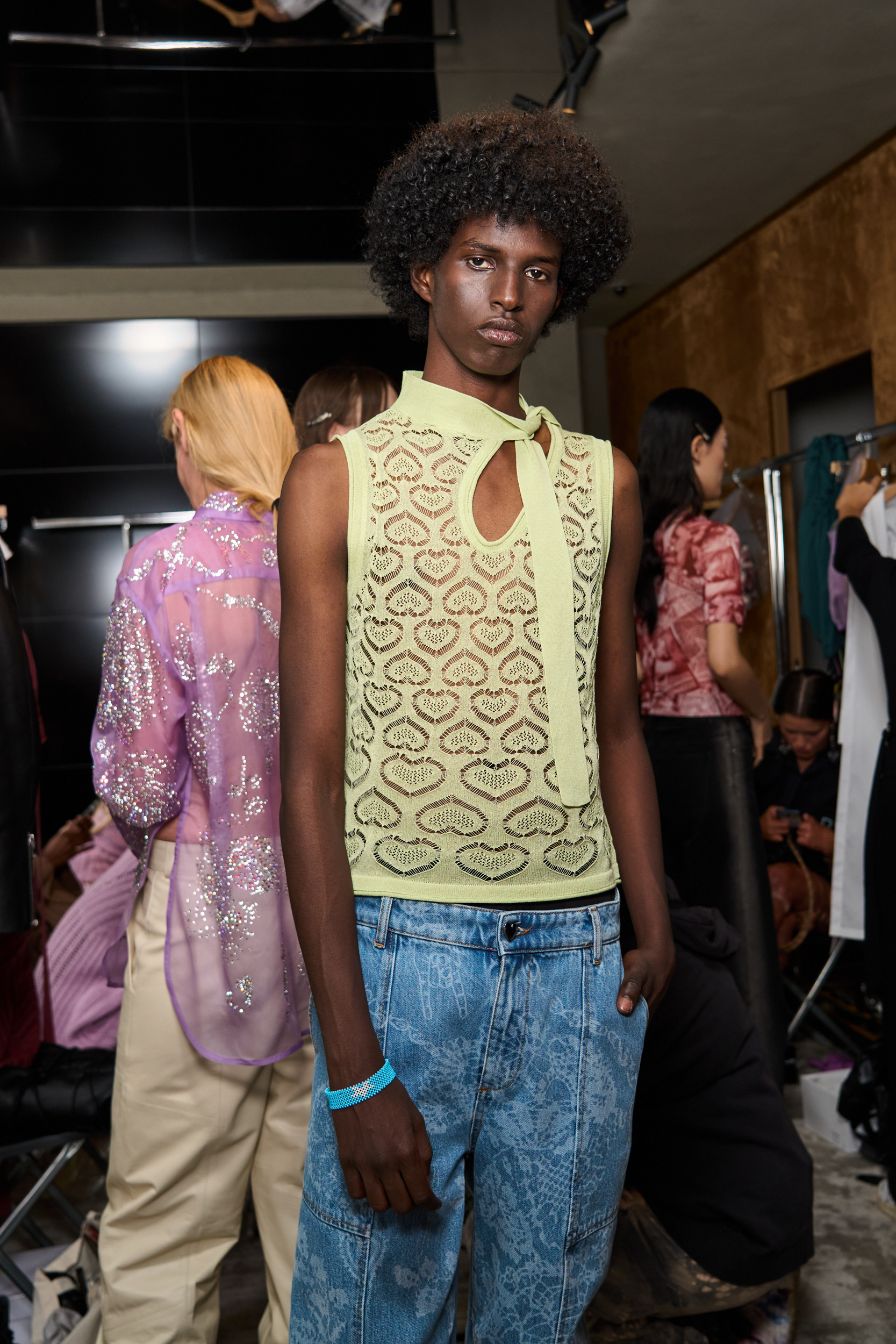 Marco Rambaldi Spring 2025 Fashion Show Backstage