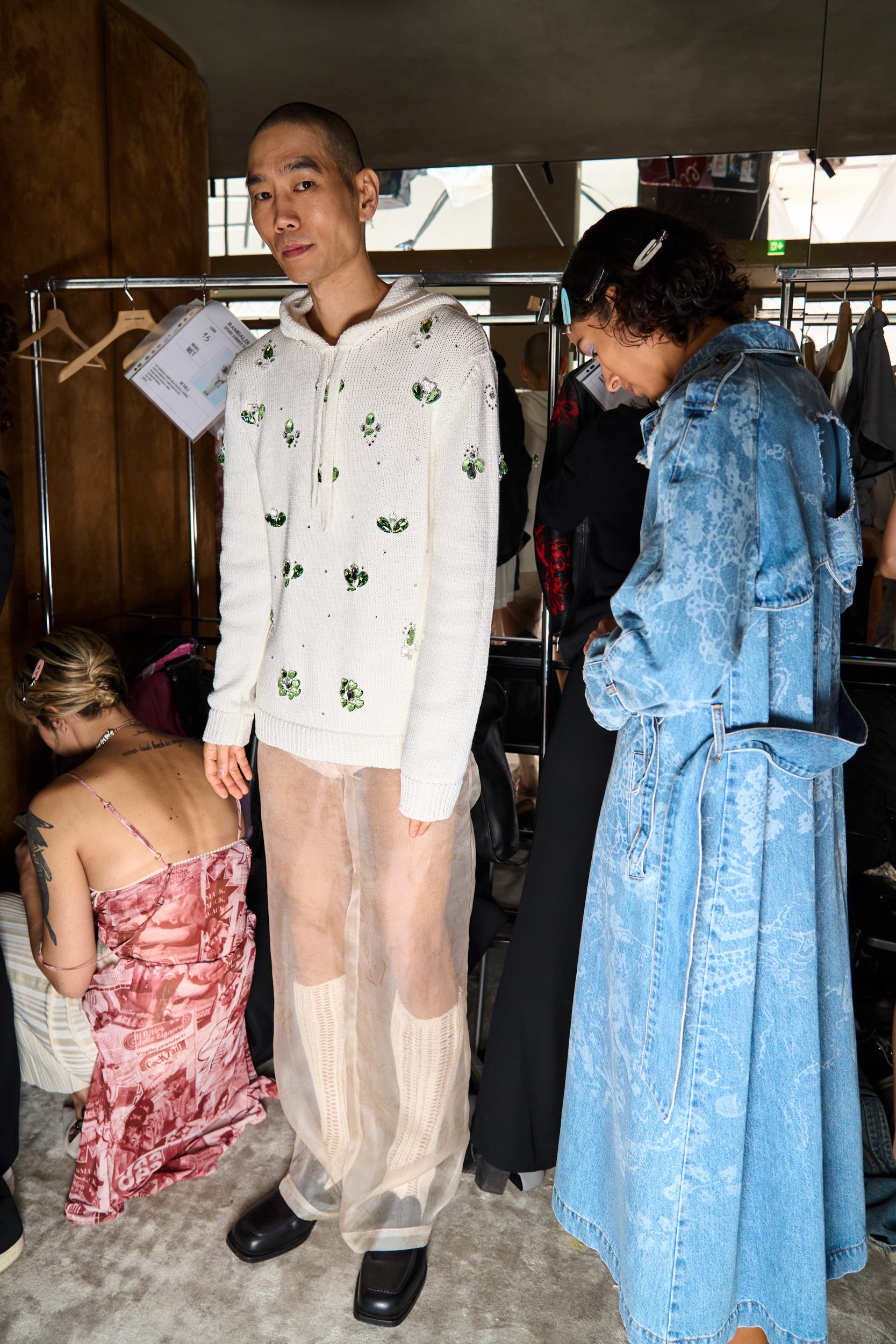 Marco Rambaldi Spring 2025 Fashion Show Backstage