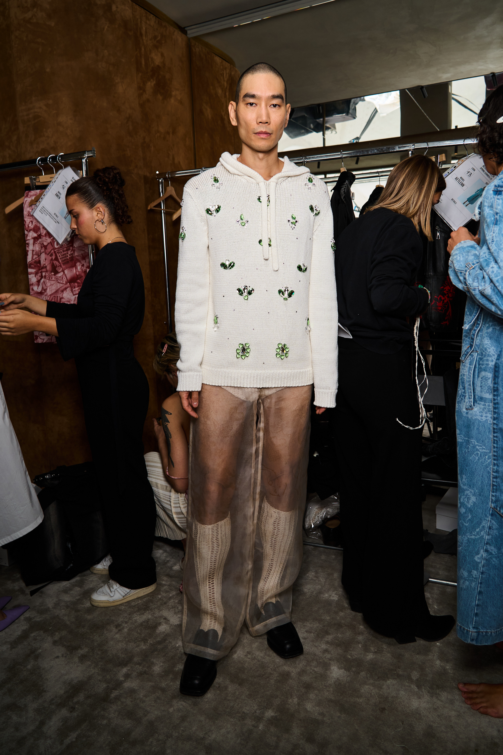 Marco Rambaldi Spring 2025 Fashion Show Backstage