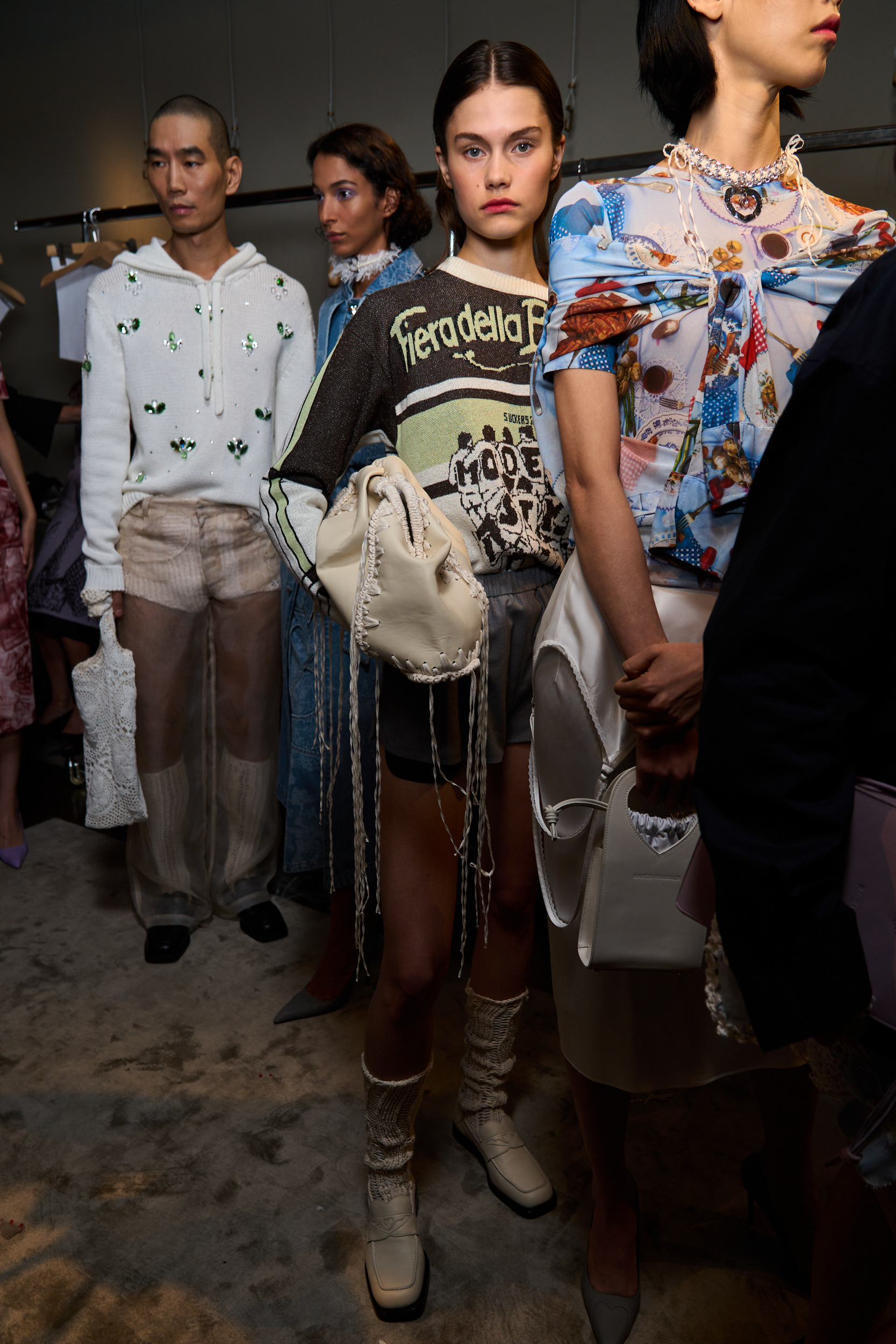 Marco Rambaldi Spring 2025 Fashion Show Backstage