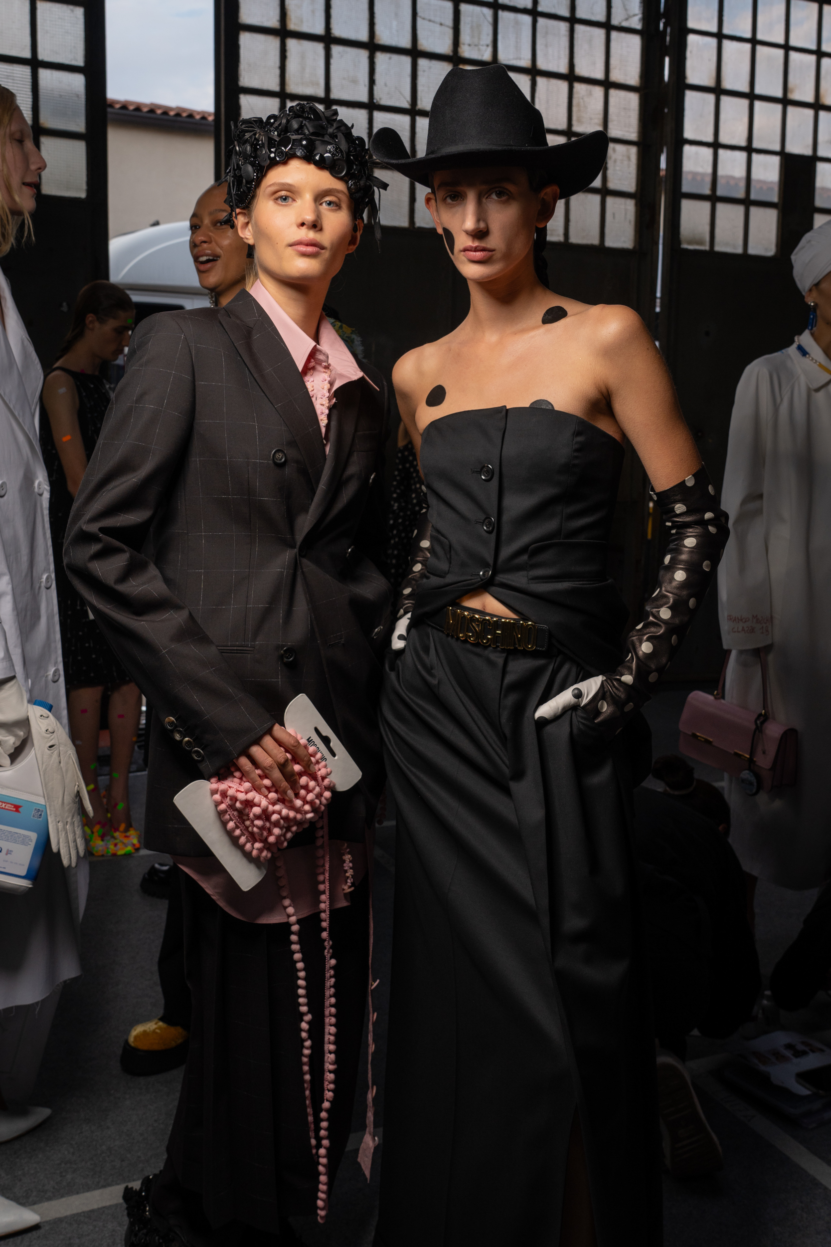 Moschino Spring 2025 Fashion Show Backstage