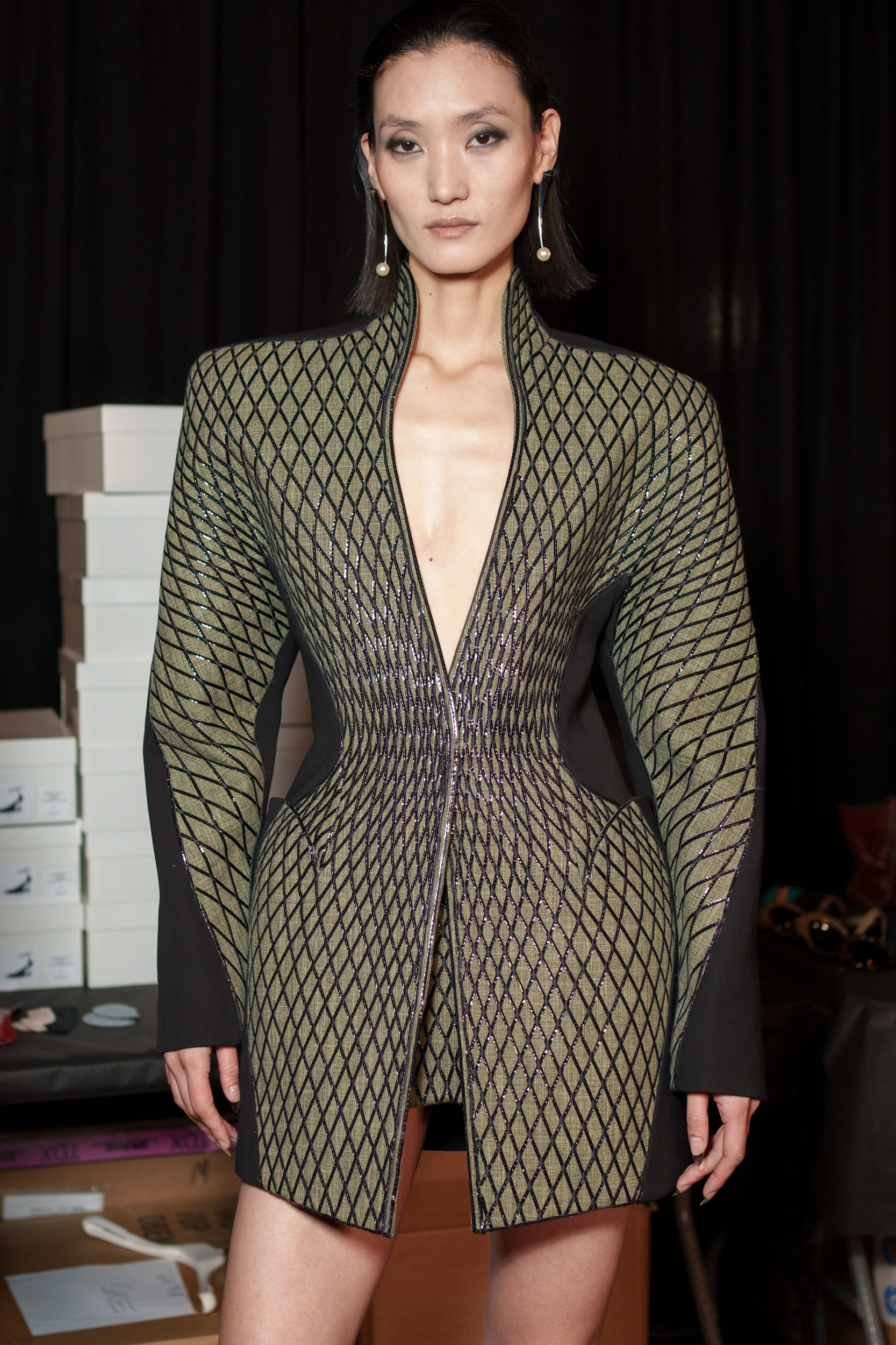 Mugler Spring 2025 Fashion Show Backstage