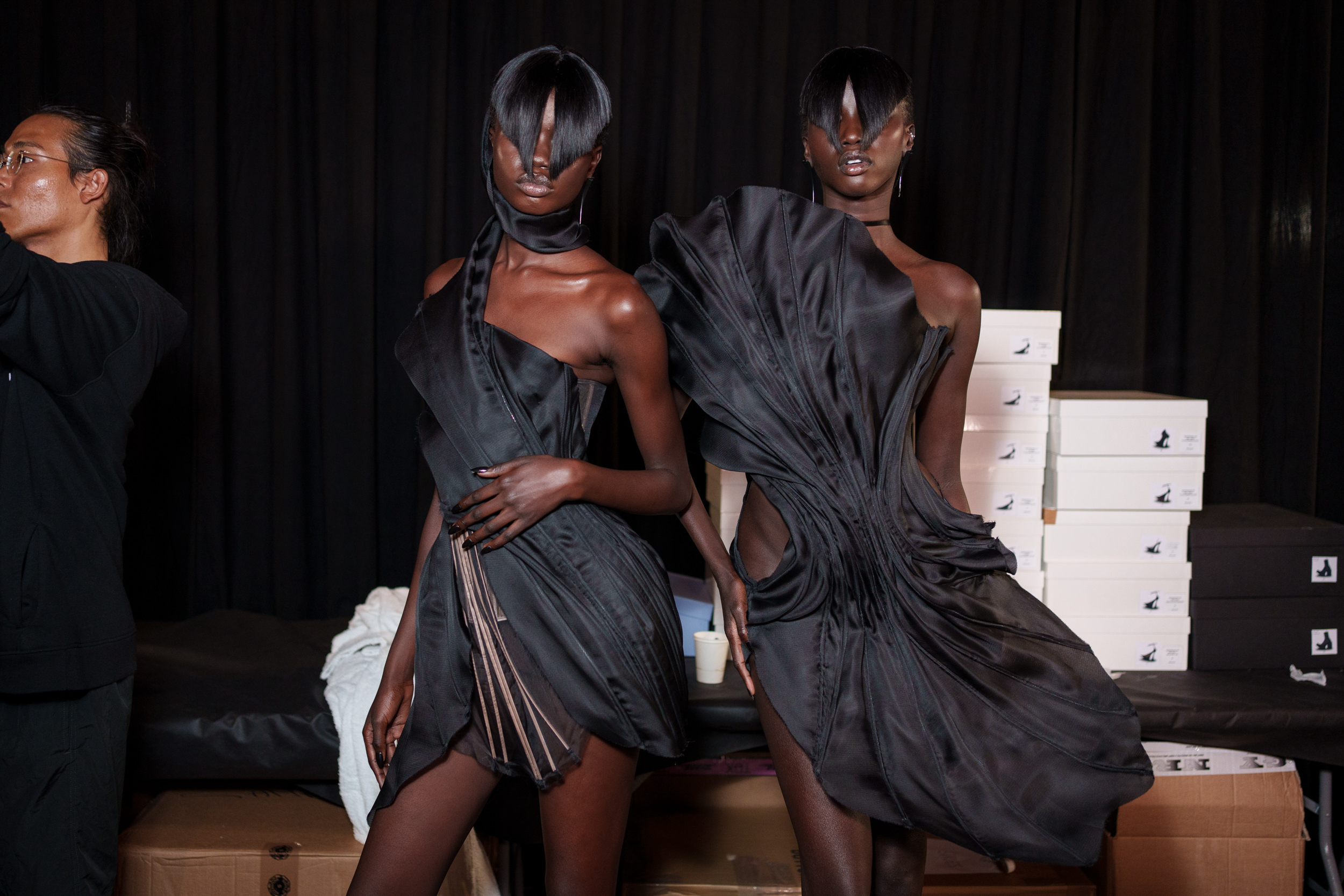 Mugler Spring 2025 Fashion Show Backstage