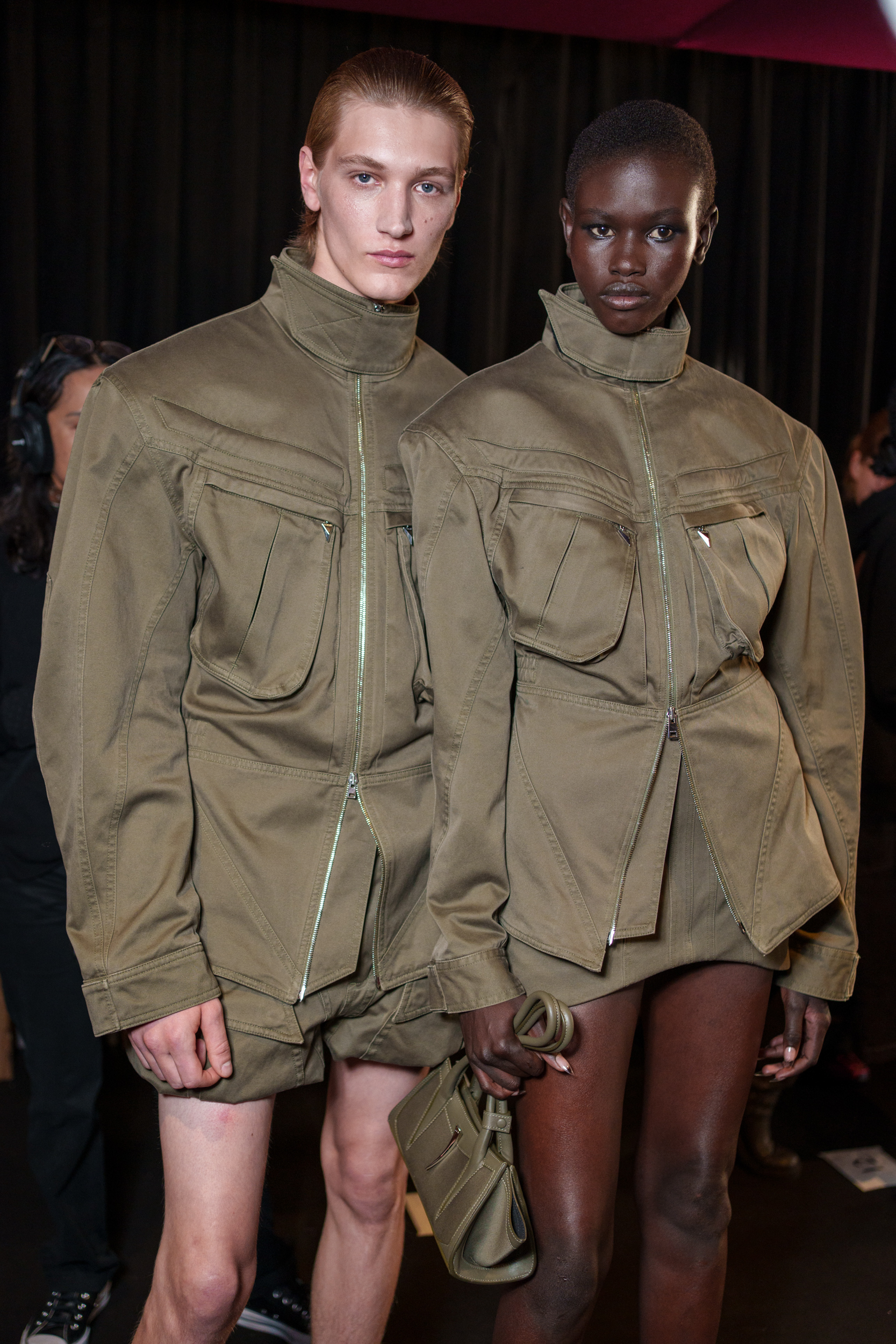 Mugler Spring 2025 Fashion Show Backstage