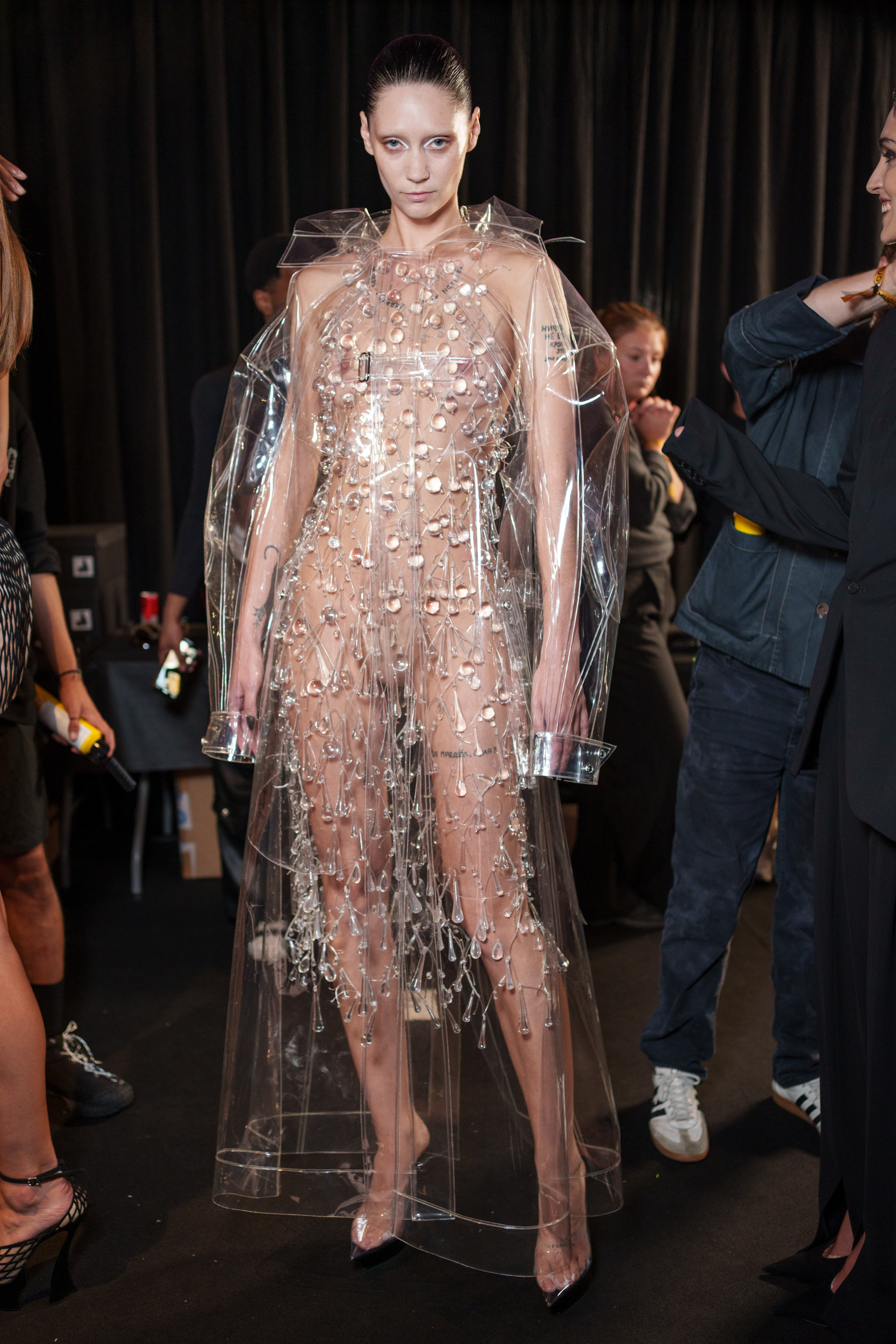 Mugler Spring 2025 Fashion Show Backstage