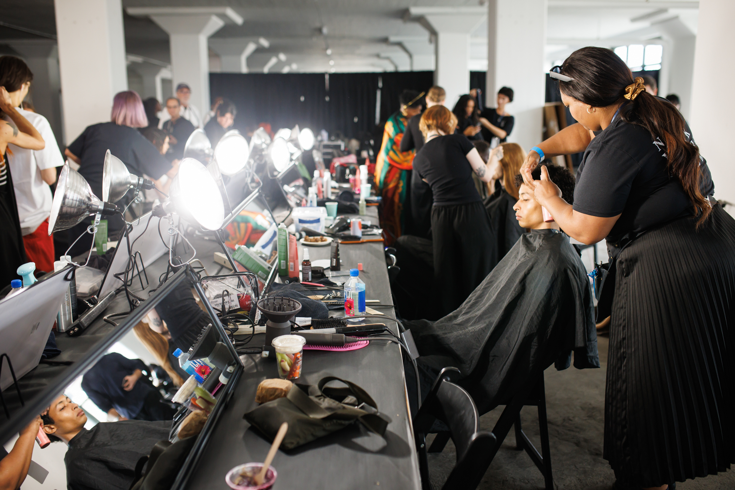 Nanushka Spring 2025 Fashion Show Backstage