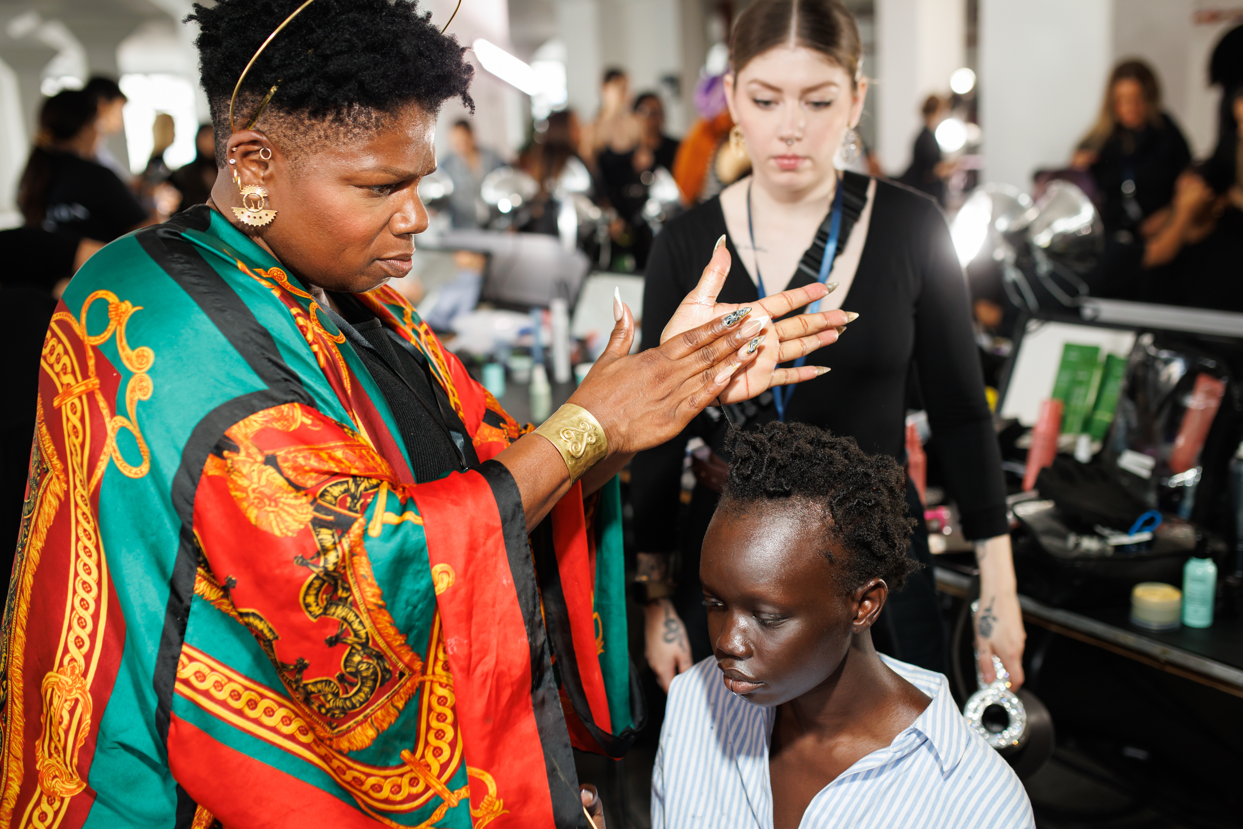 Nanushka Spring 2025 Fashion Show Backstage