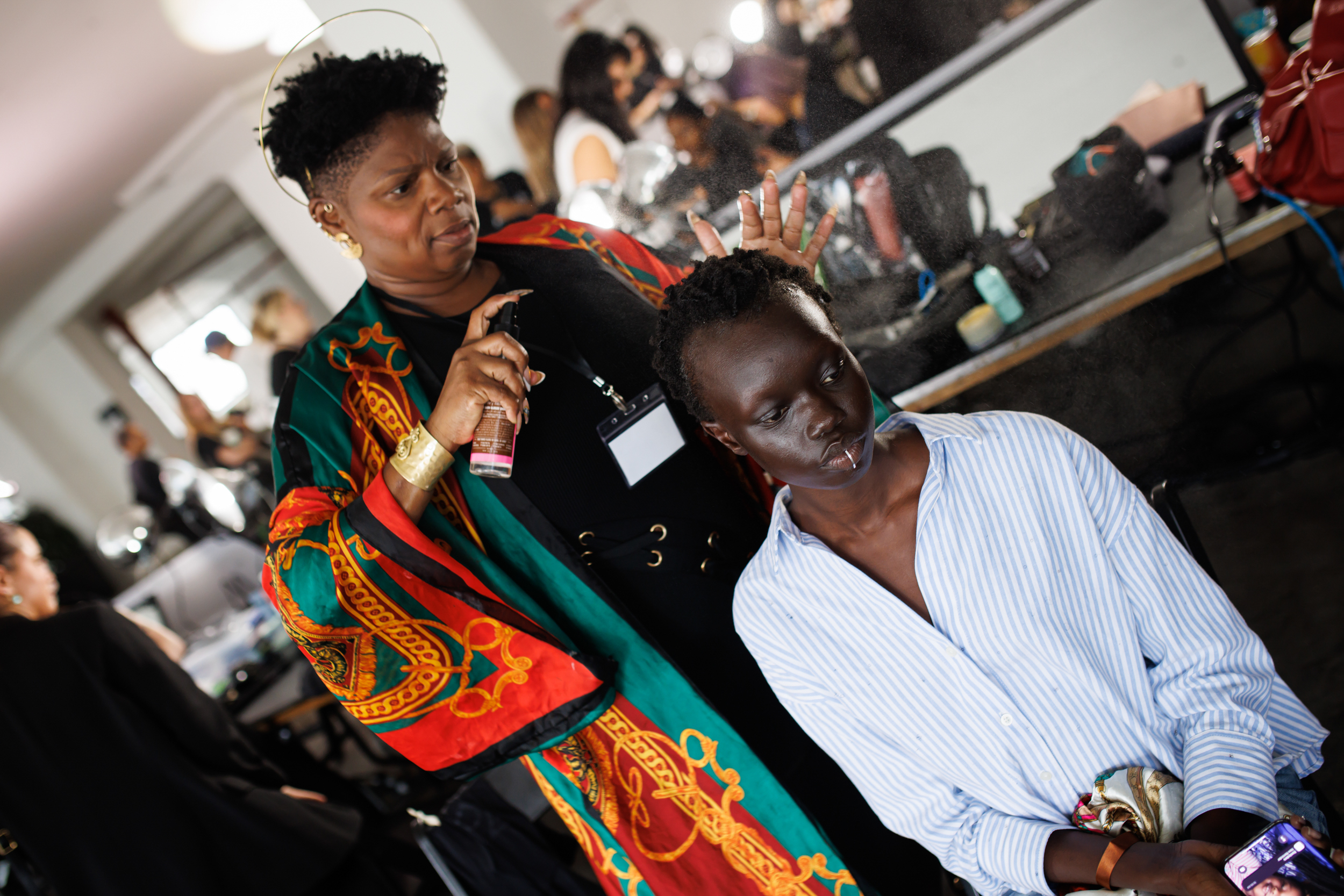 Nanushka Spring 2025 Fashion Show Backstage