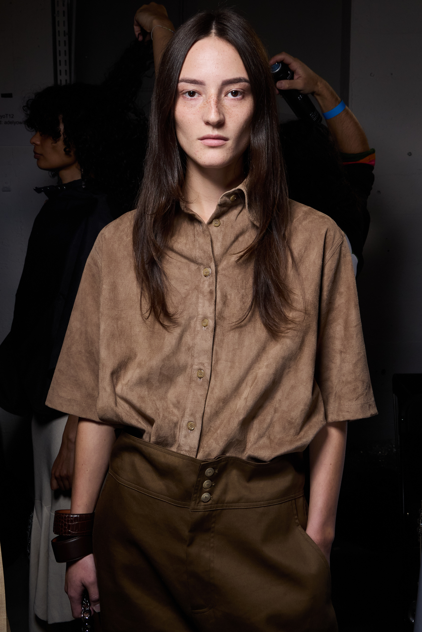 Niccolo Pasqualetti Spring 2025 Fashion Show Backstage