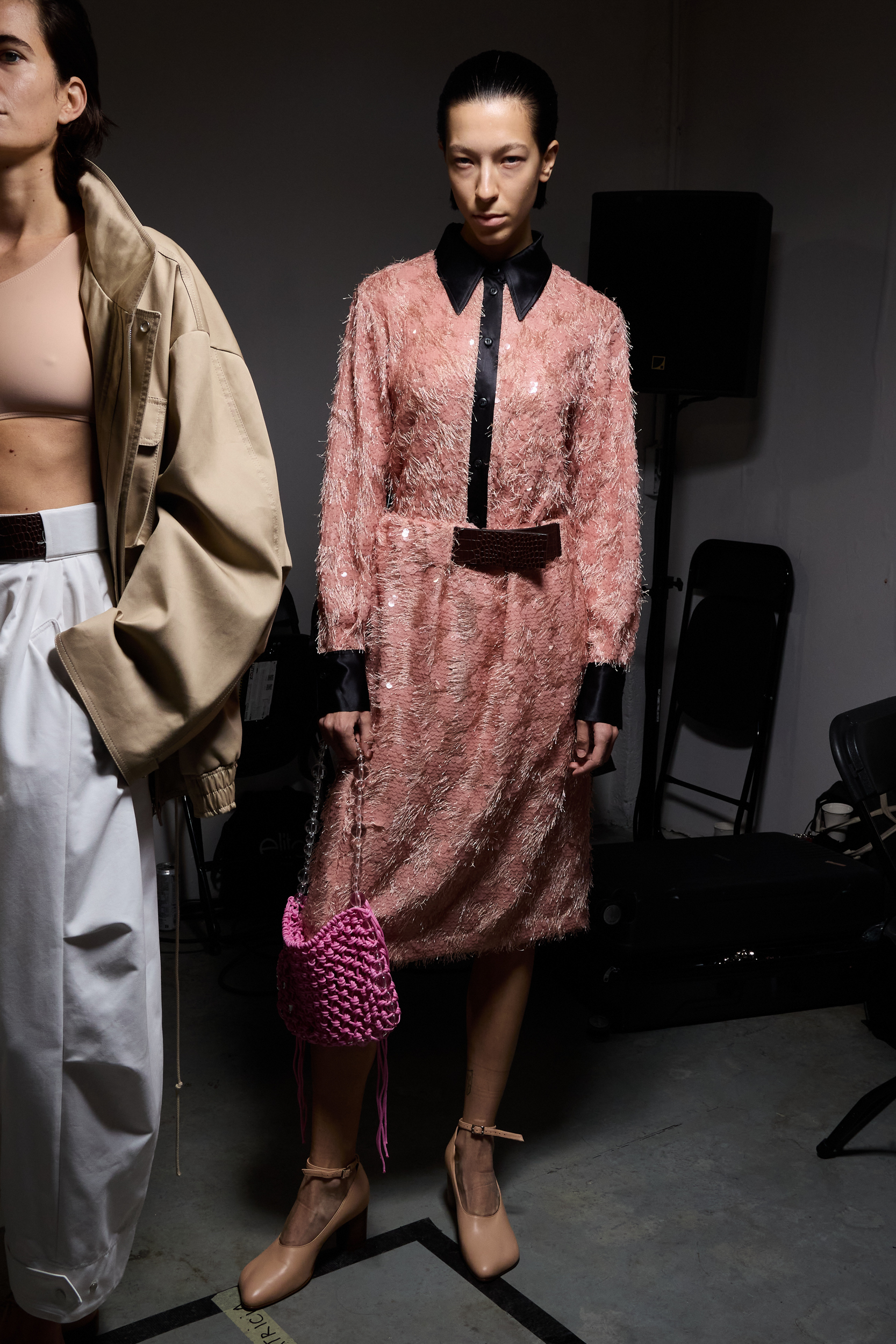 Niccolo Pasqualetti Spring 2025 Fashion Show Backstage