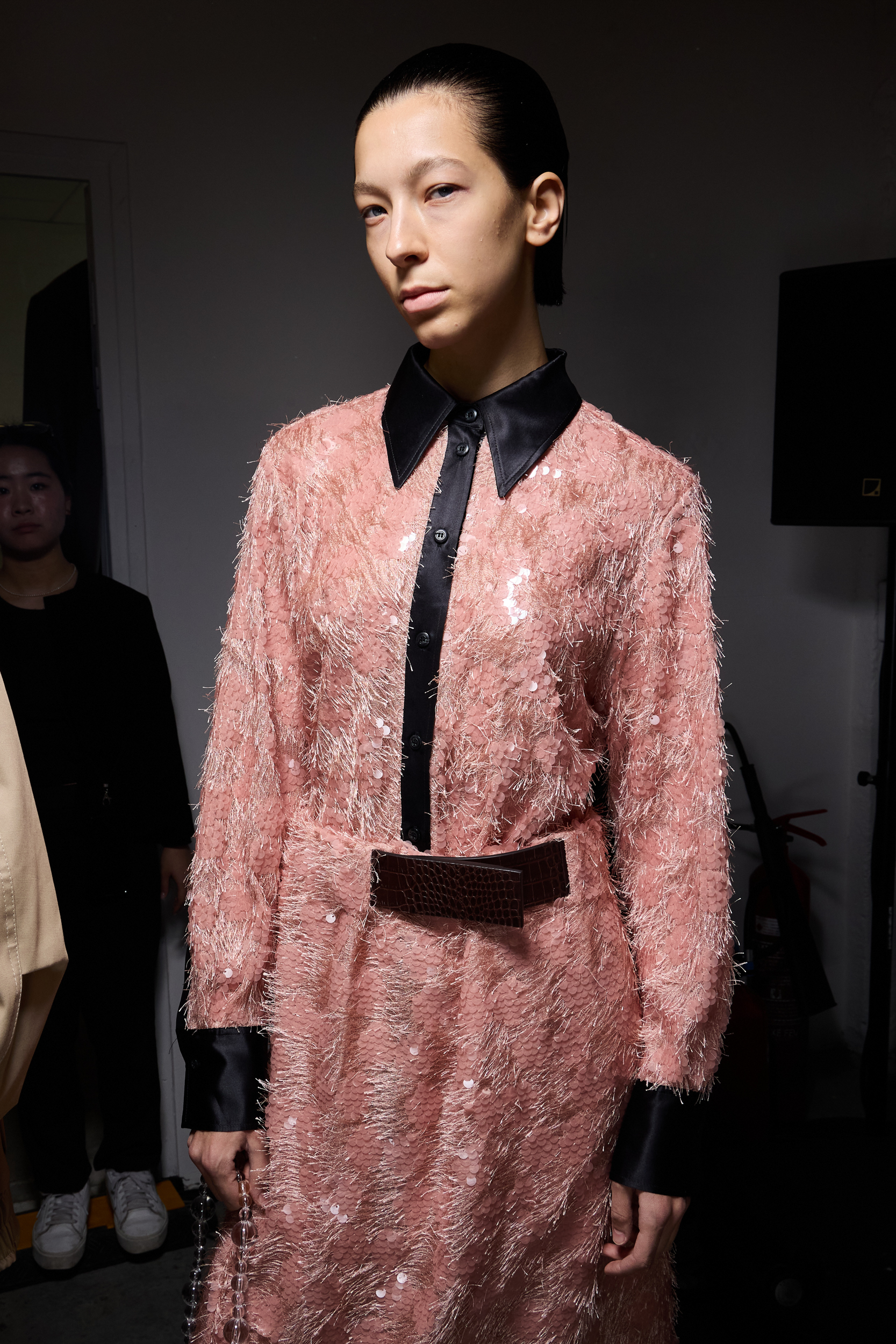 Niccolo Pasqualetti Spring 2025 Fashion Show Backstage