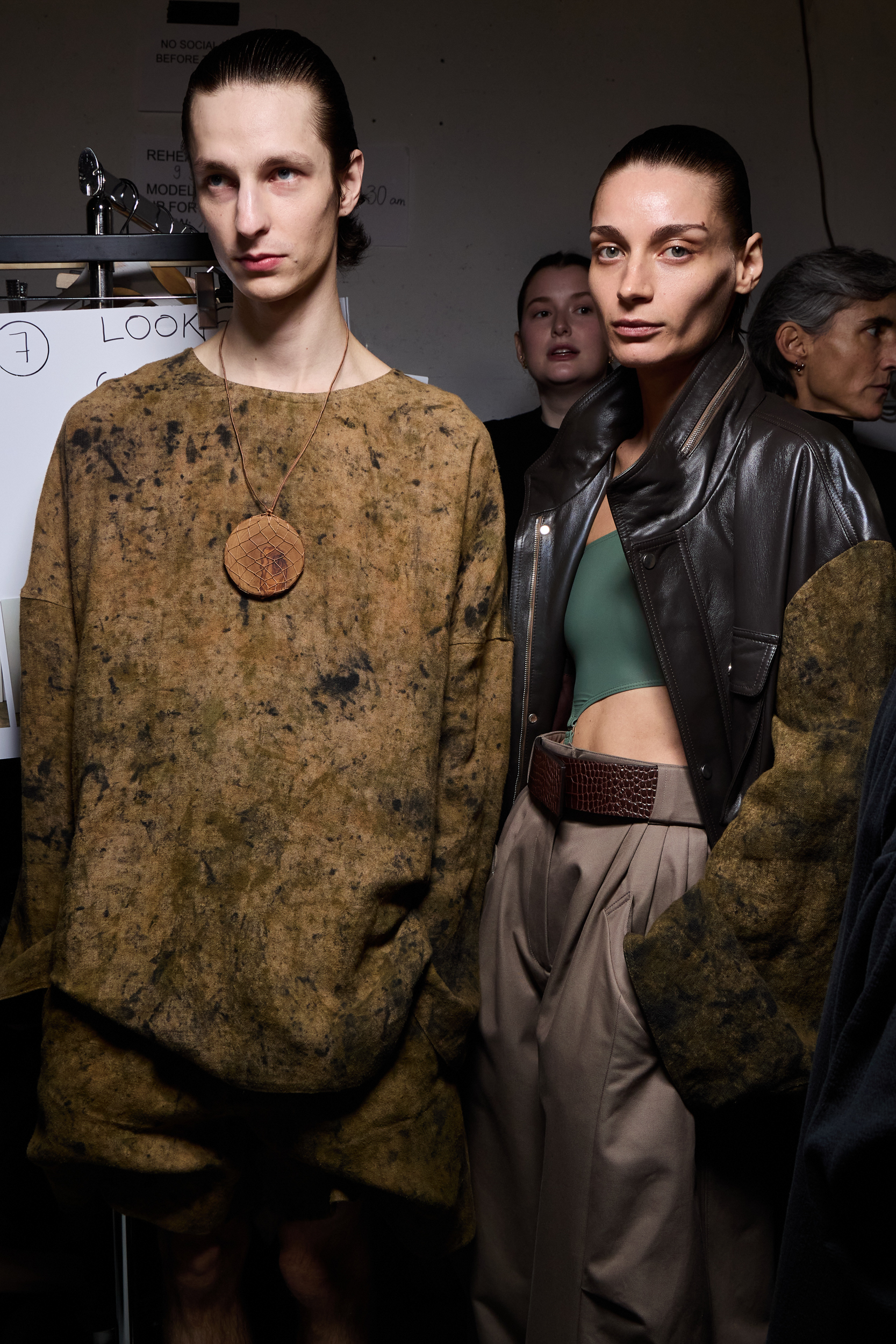 Niccolo Pasqualetti Spring 2025 Fashion Show Backstage