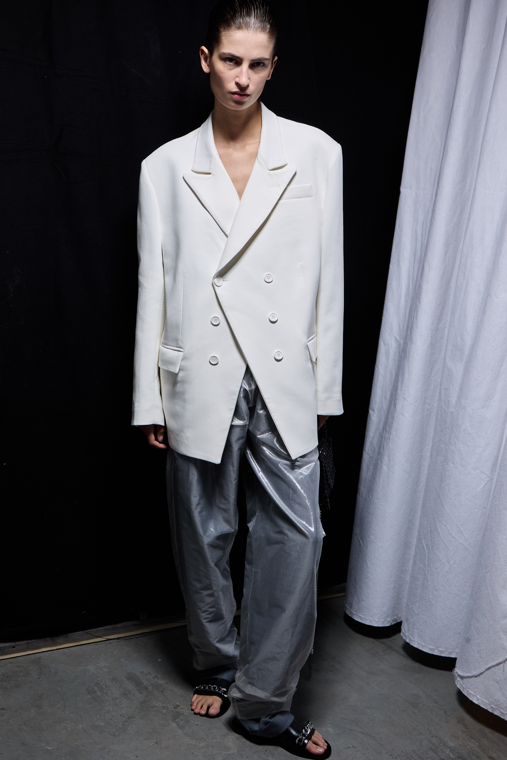 Niccolo Pasqualetti Spring 2025 Fashion Show Backstage