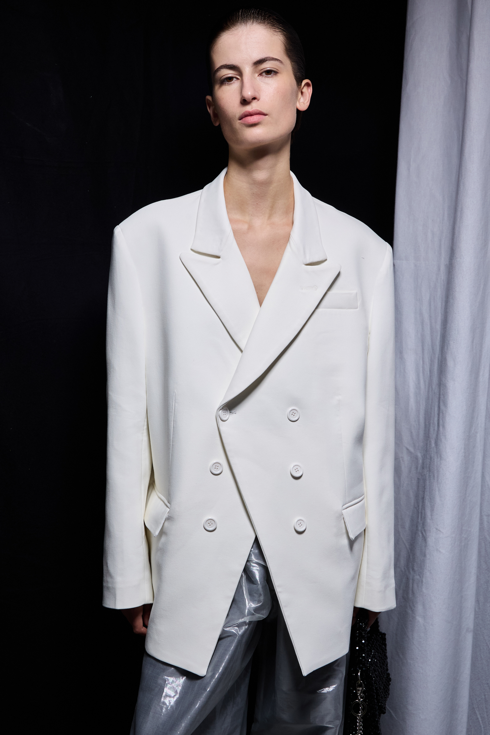 Niccolo Pasqualetti Spring 2025 Fashion Show Backstage