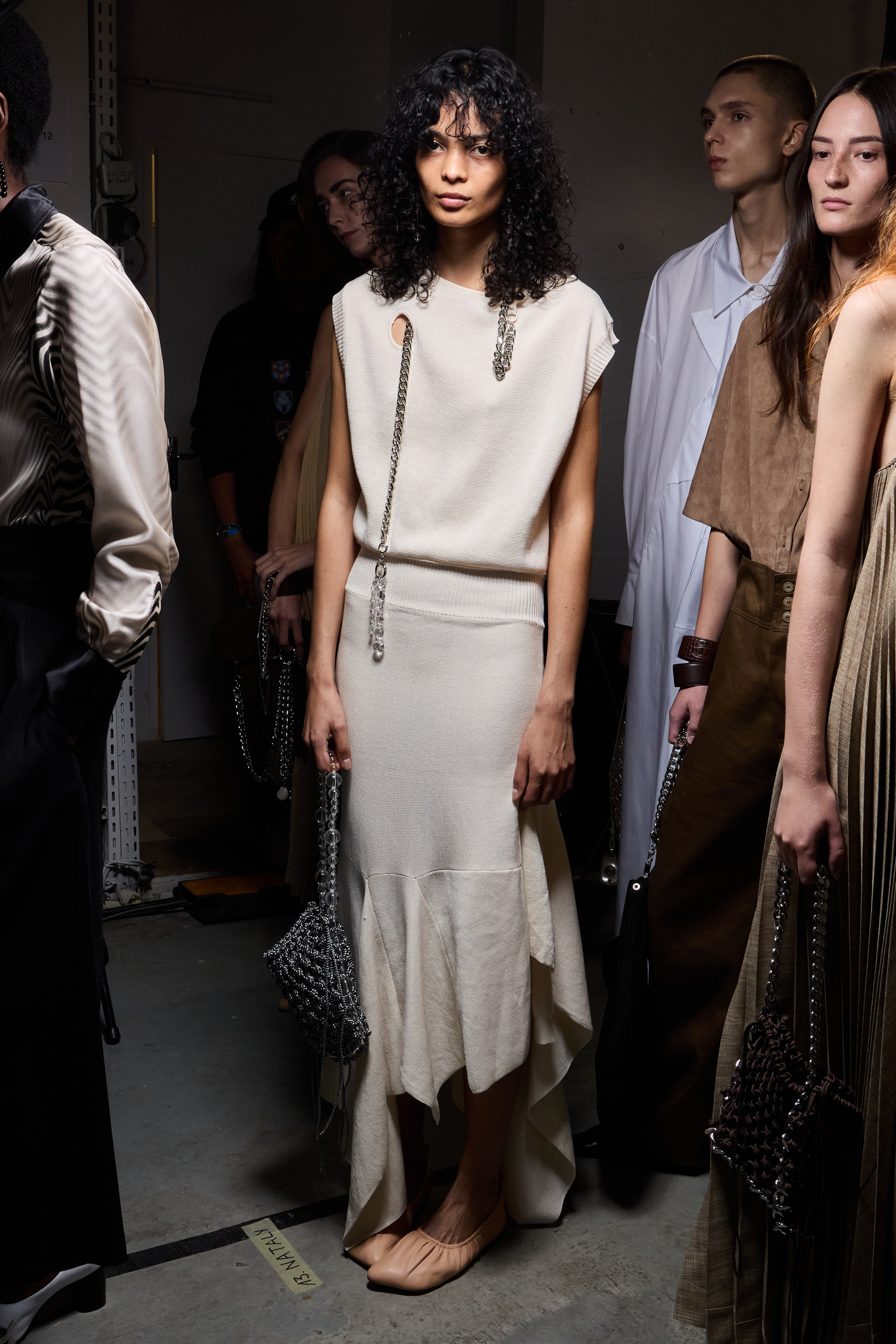 Niccolo Pasqualetti Spring 2025 Fashion Show Backstage