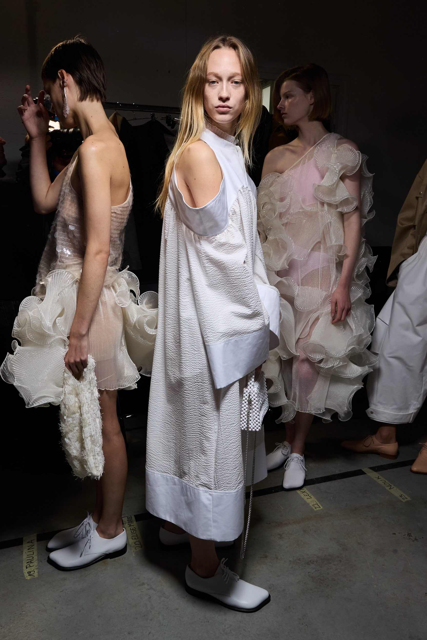 Niccolo Pasqualetti Spring 2025 Fashion Show Backstage