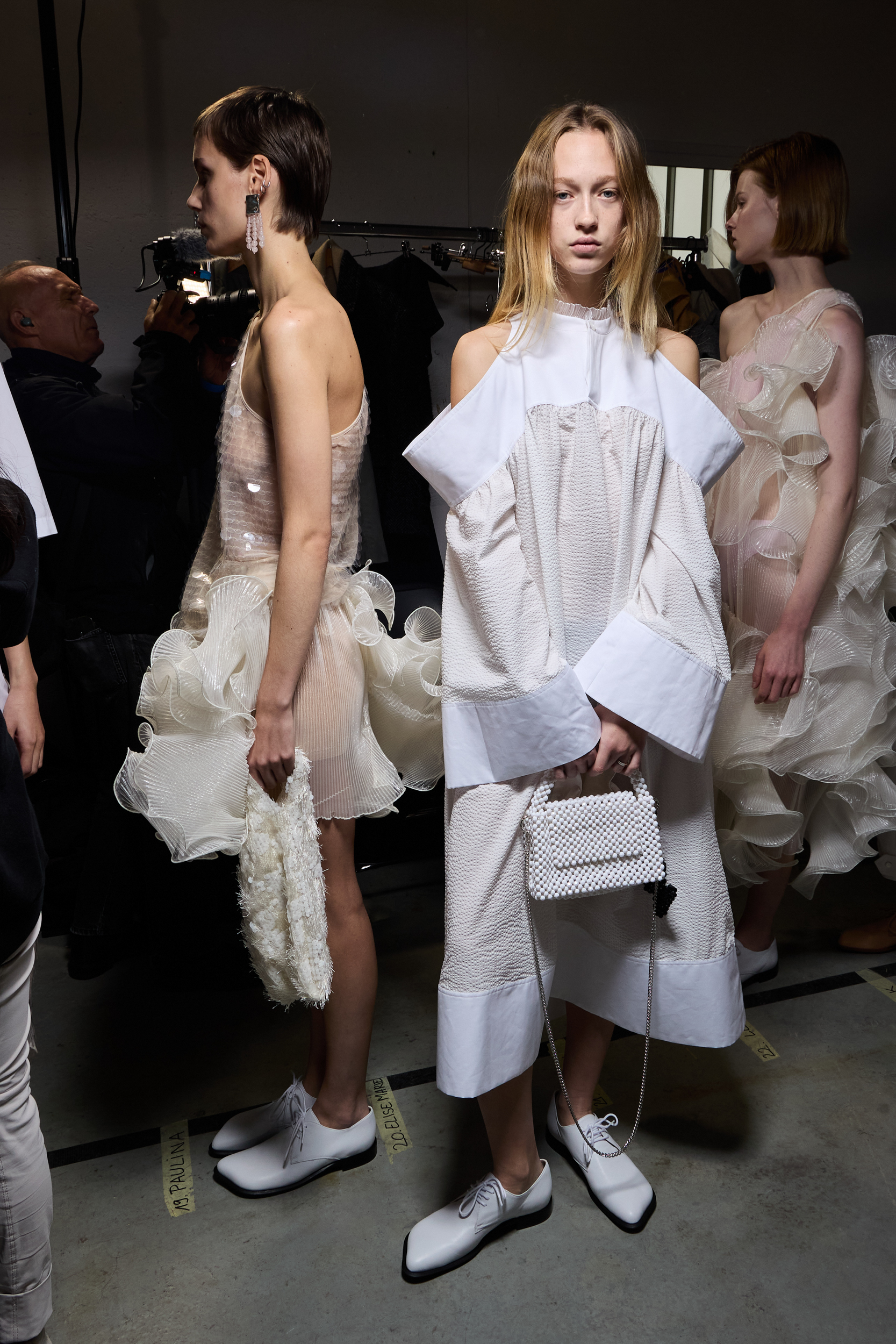 Niccolo Pasqualetti Spring 2025 Fashion Show Backstage