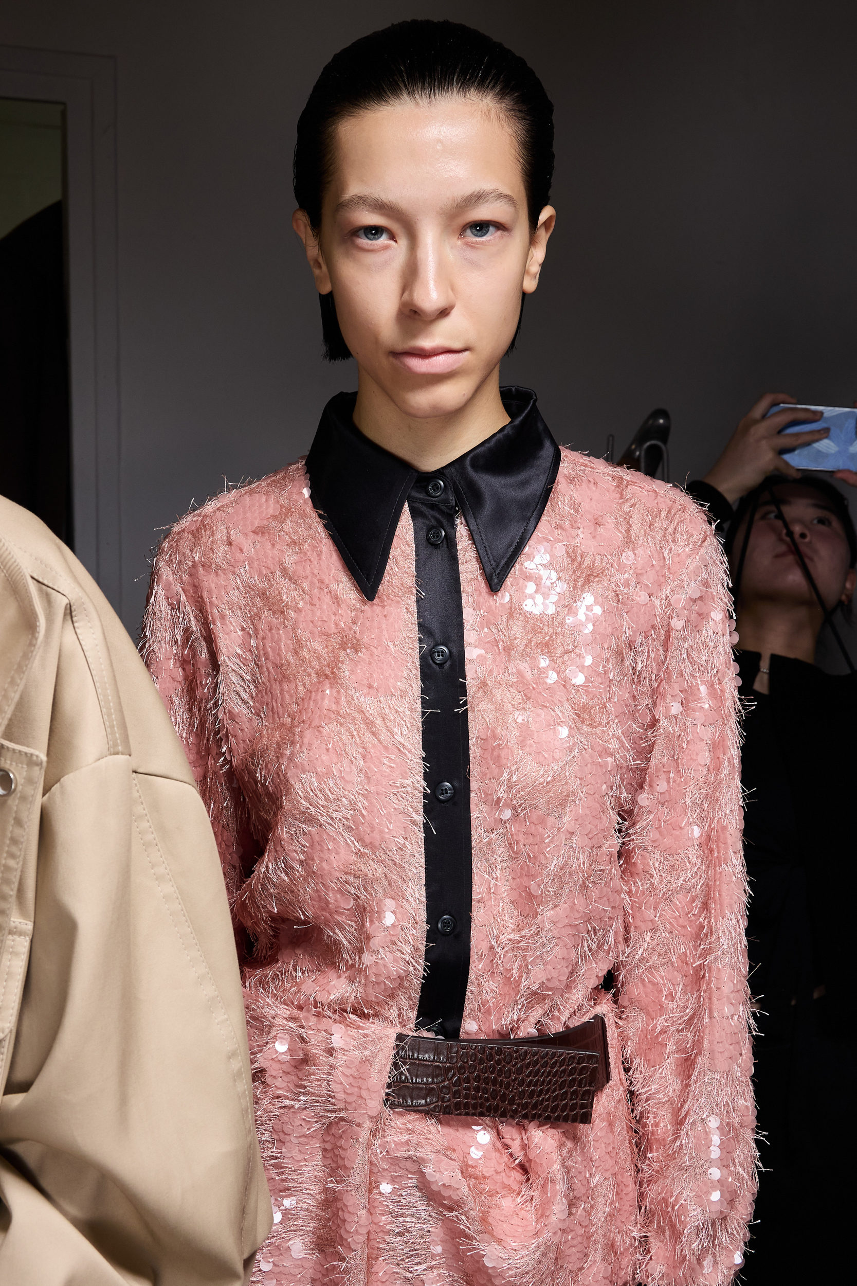 Niccolo Pasqualetti Spring 2025 Fashion Show Backstage