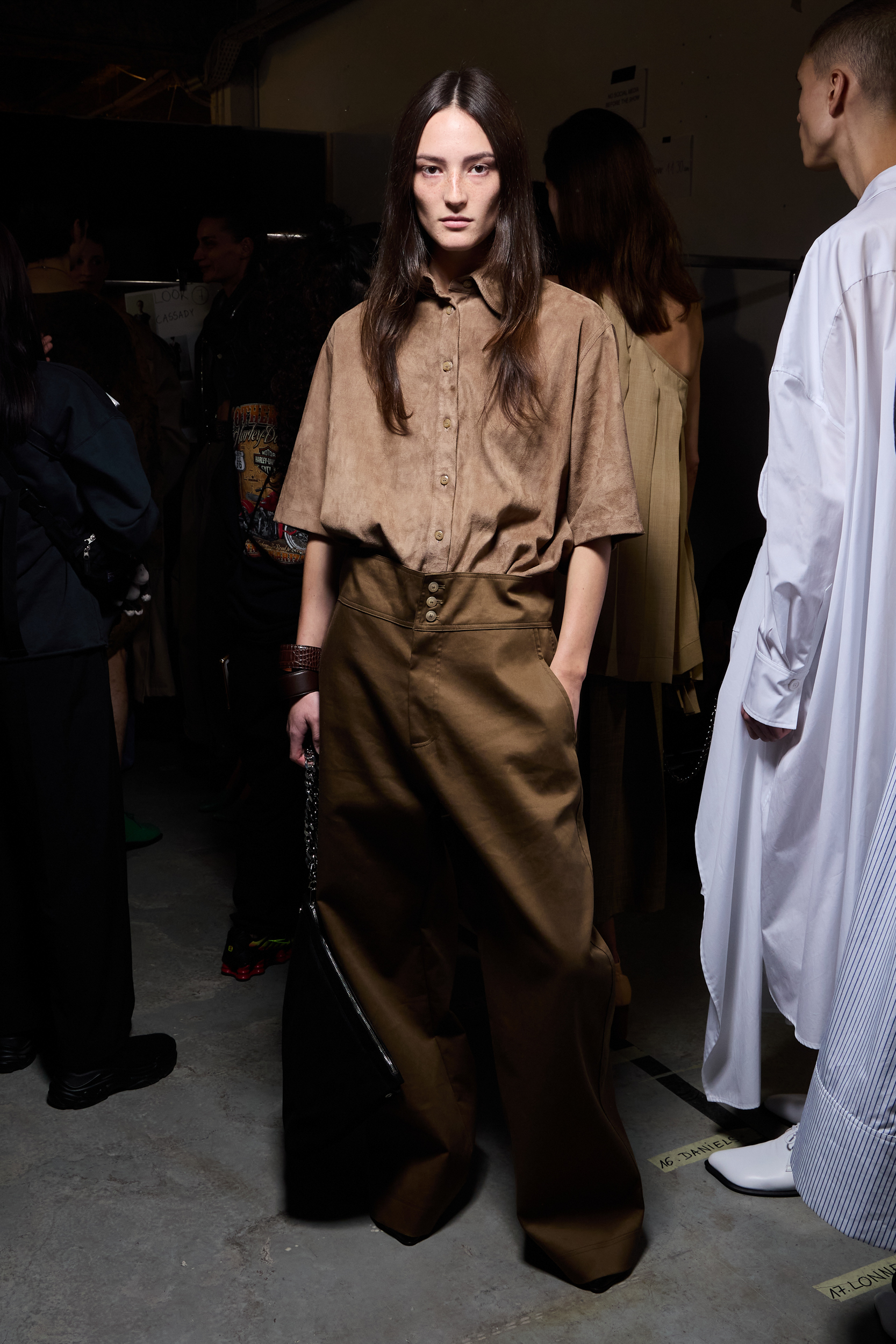 Niccolo Pasqualetti Spring 2025 Fashion Show Backstage