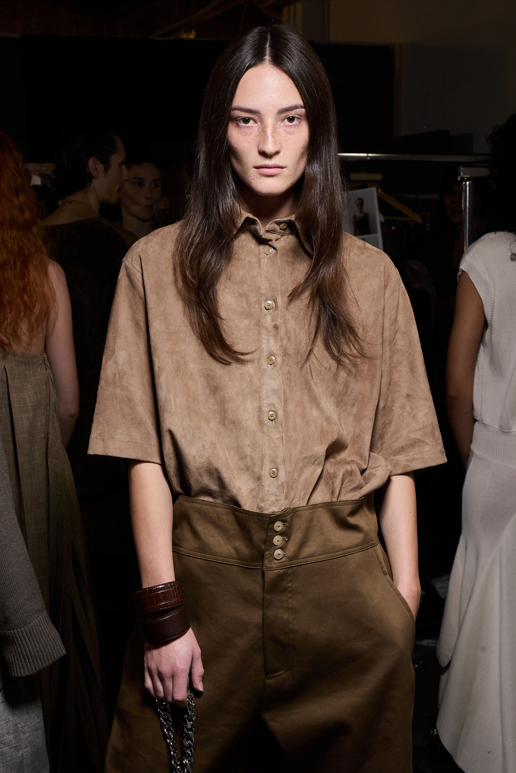 Niccolo Pasqualetti Spring 2025 Fashion Show Backstage