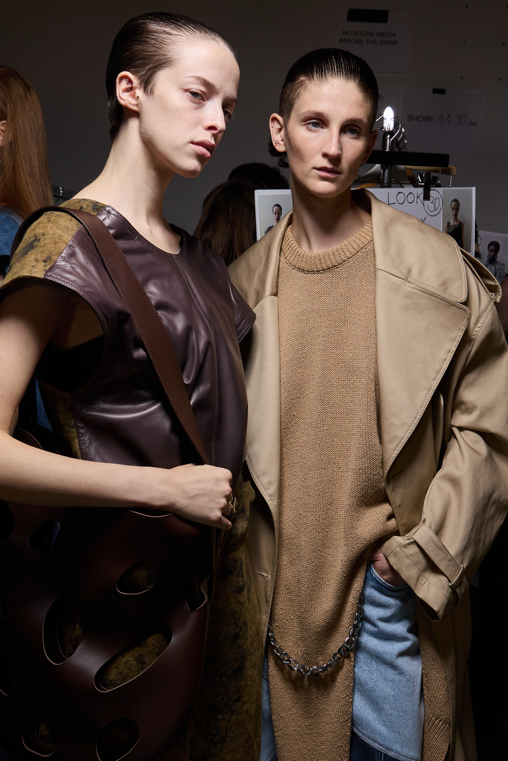 Niccolo Pasqualetti Spring 2025 Fashion Show Backstage