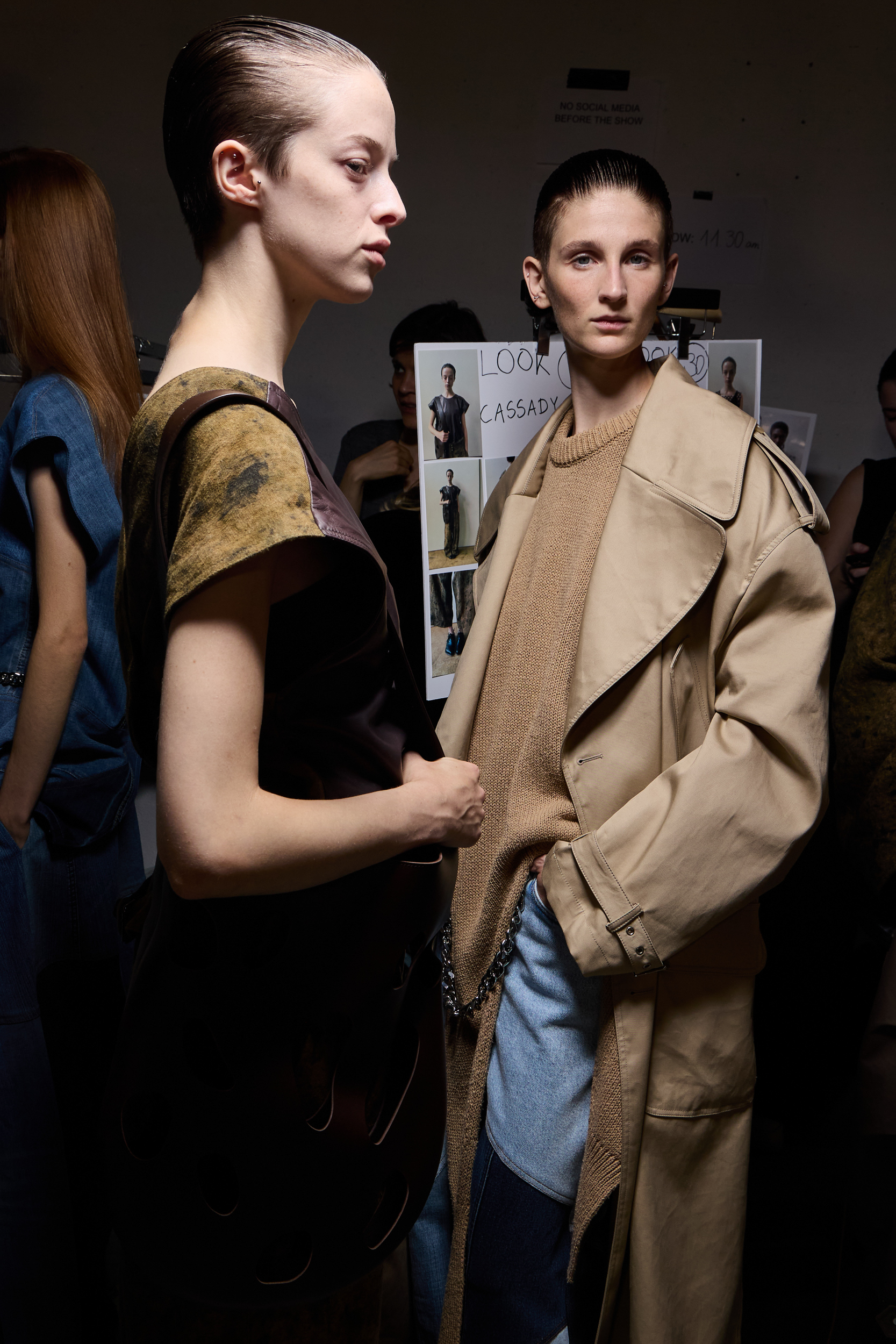 Niccolo Pasqualetti Spring 2025 Fashion Show Backstage