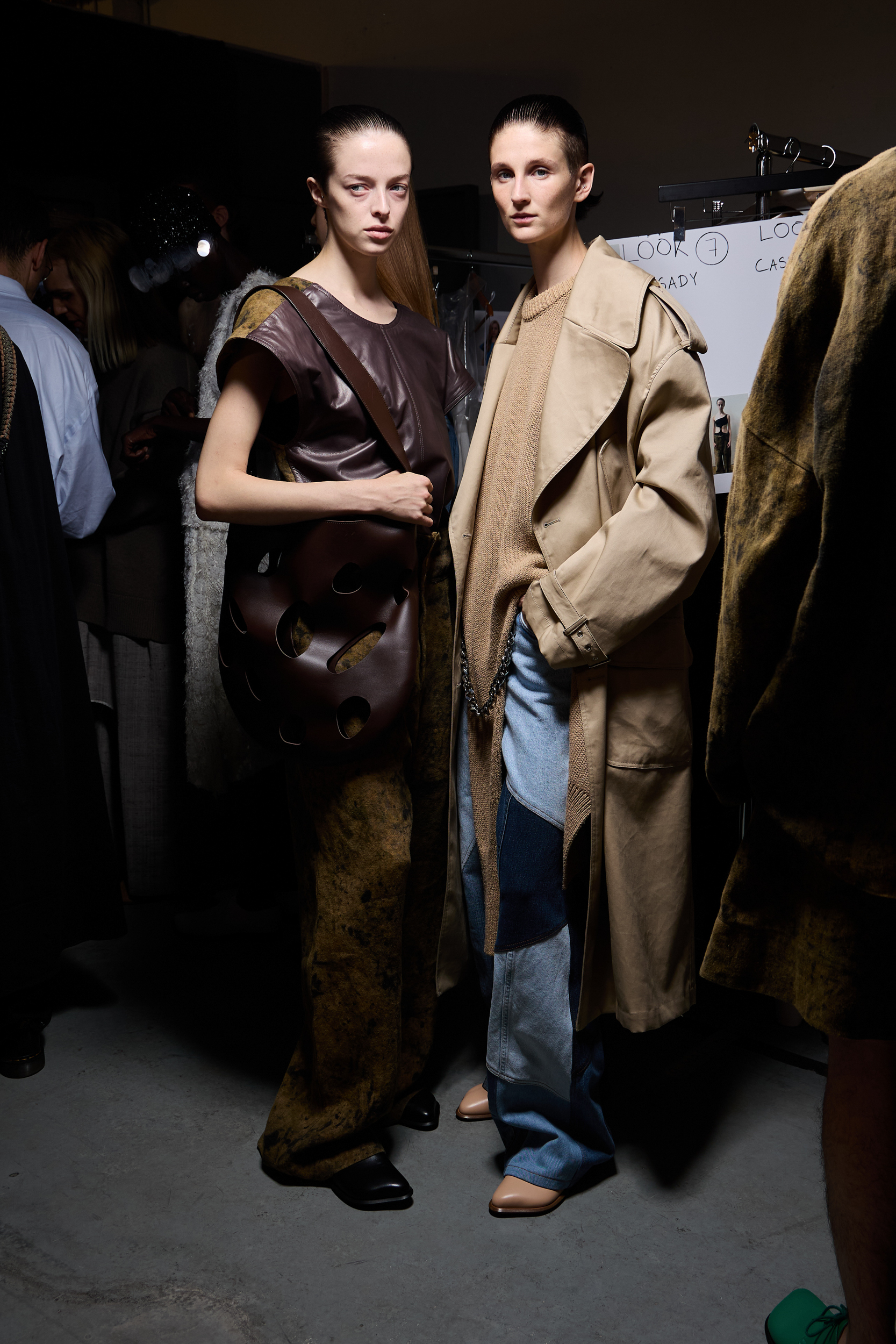 Niccolo Pasqualetti Spring 2025 Fashion Show Backstage