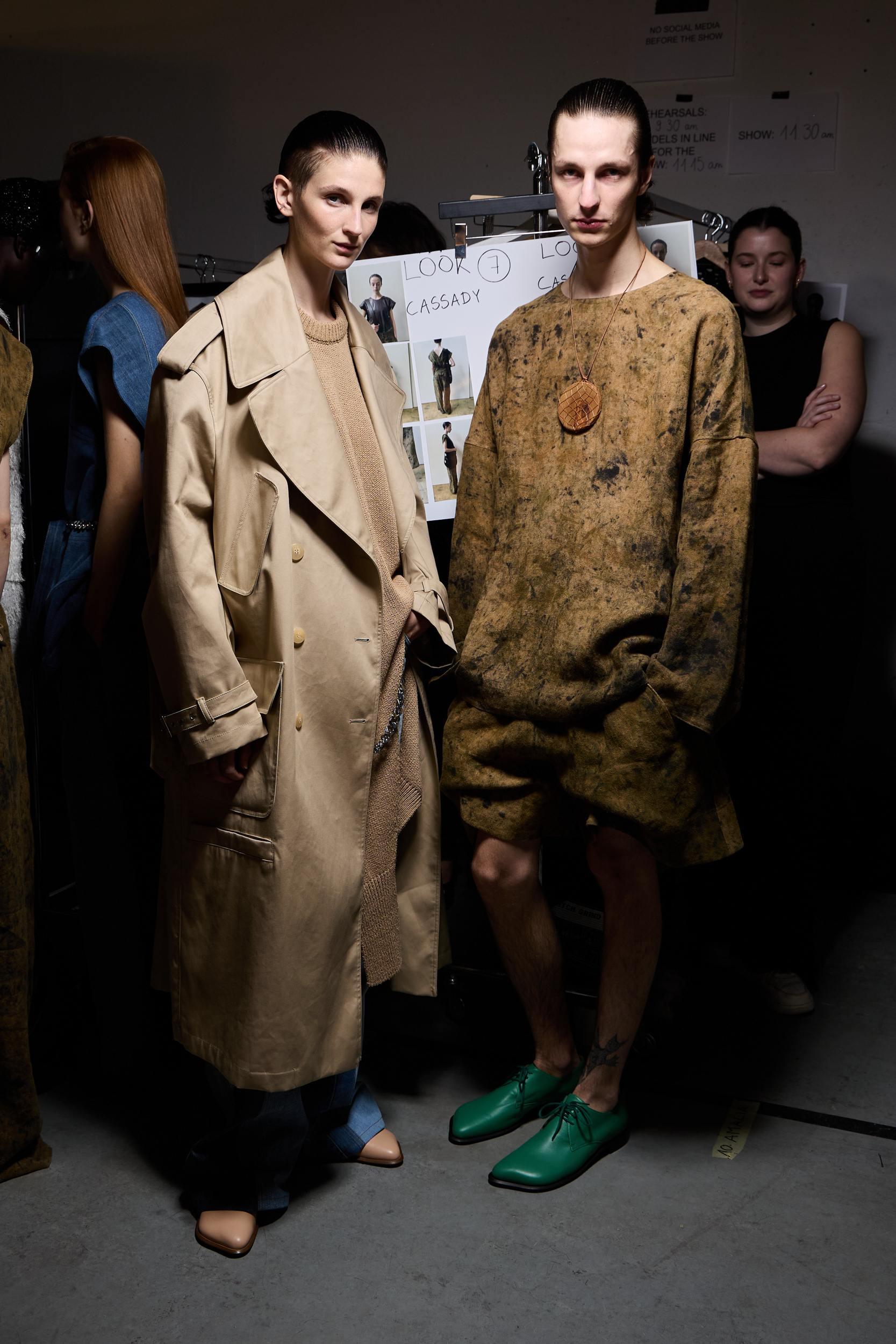 Niccolo Pasqualetti Spring 2025 Fashion Show Backstage