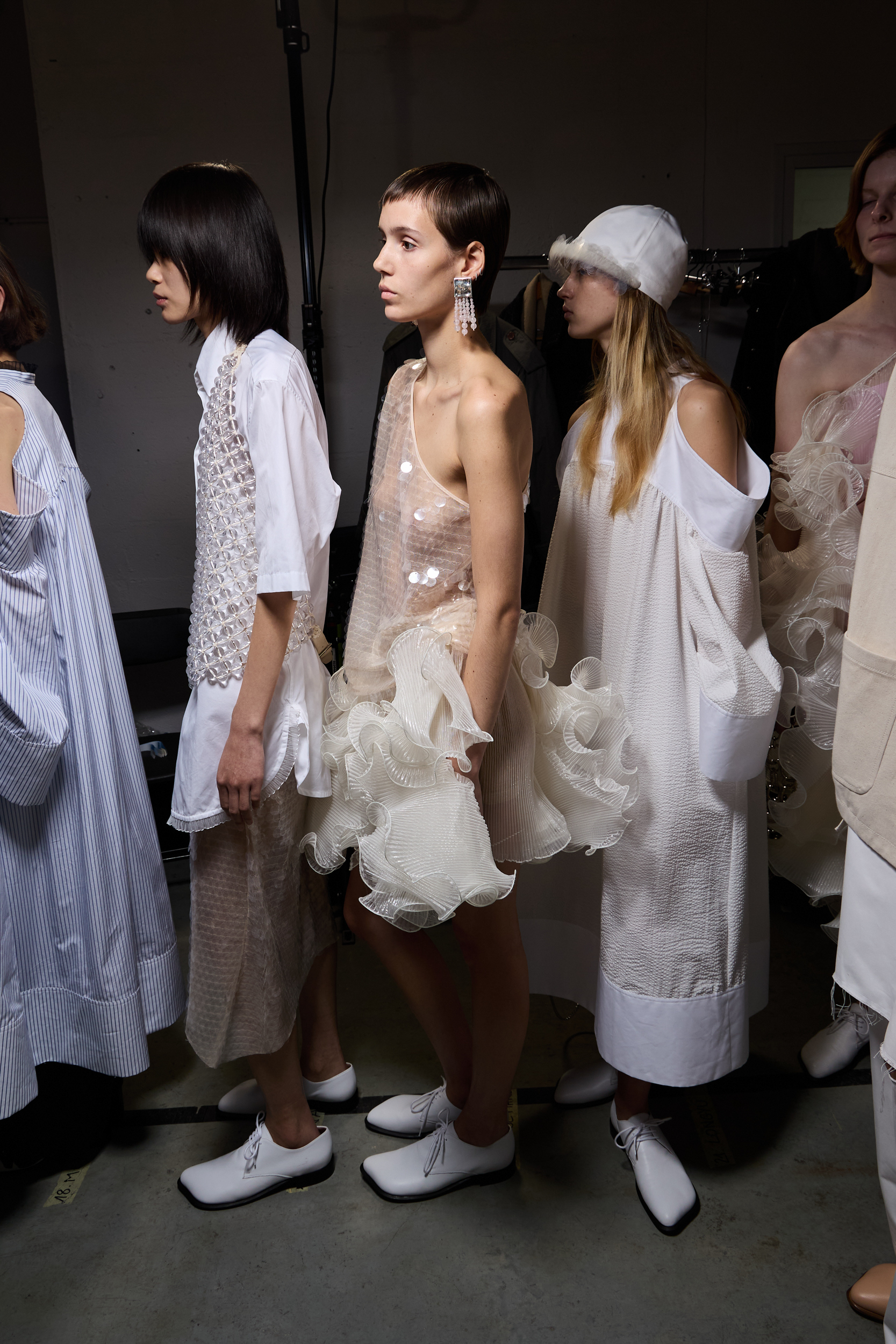 Niccolo Pasqualetti Spring 2025 Fashion Show Backstage