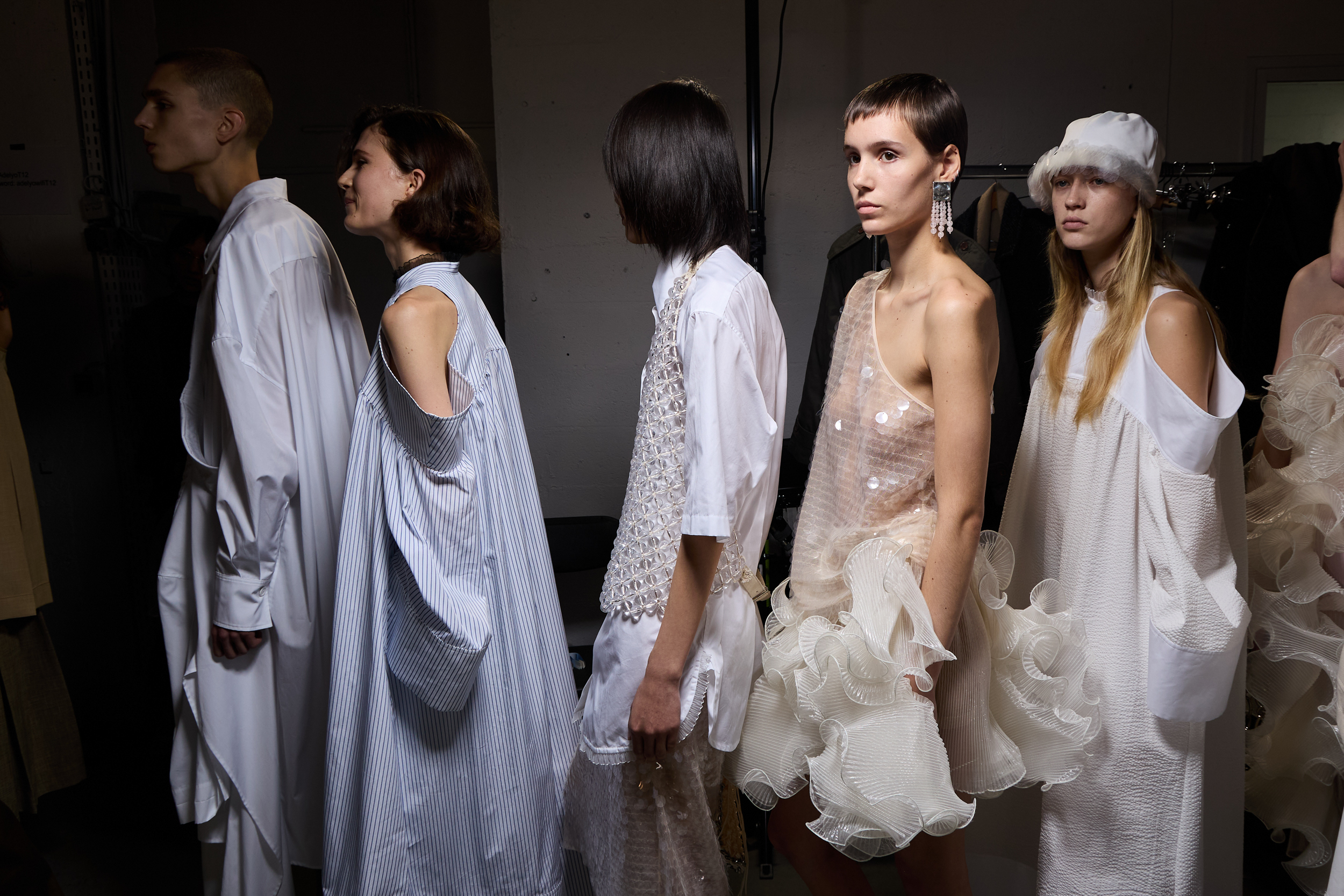 Niccolo Pasqualetti Spring 2025 Fashion Show Backstage